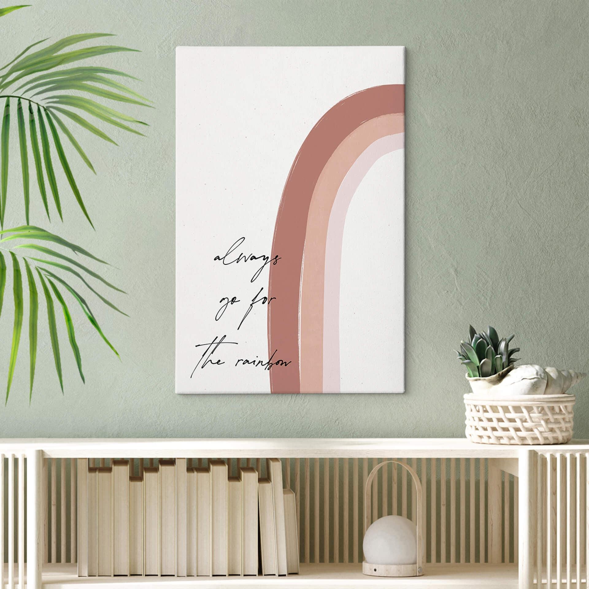 Lienzo uplusmestudio - Apuesta siempre por el Arco Iris