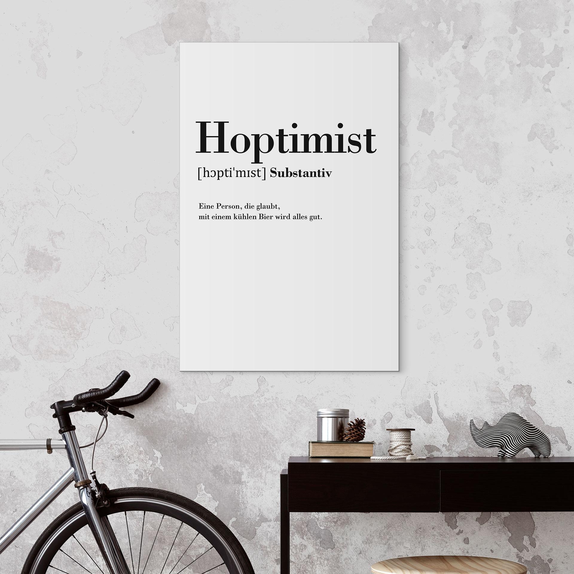 Wandbild Grammatik - Hoptimist - Alu-Dibond