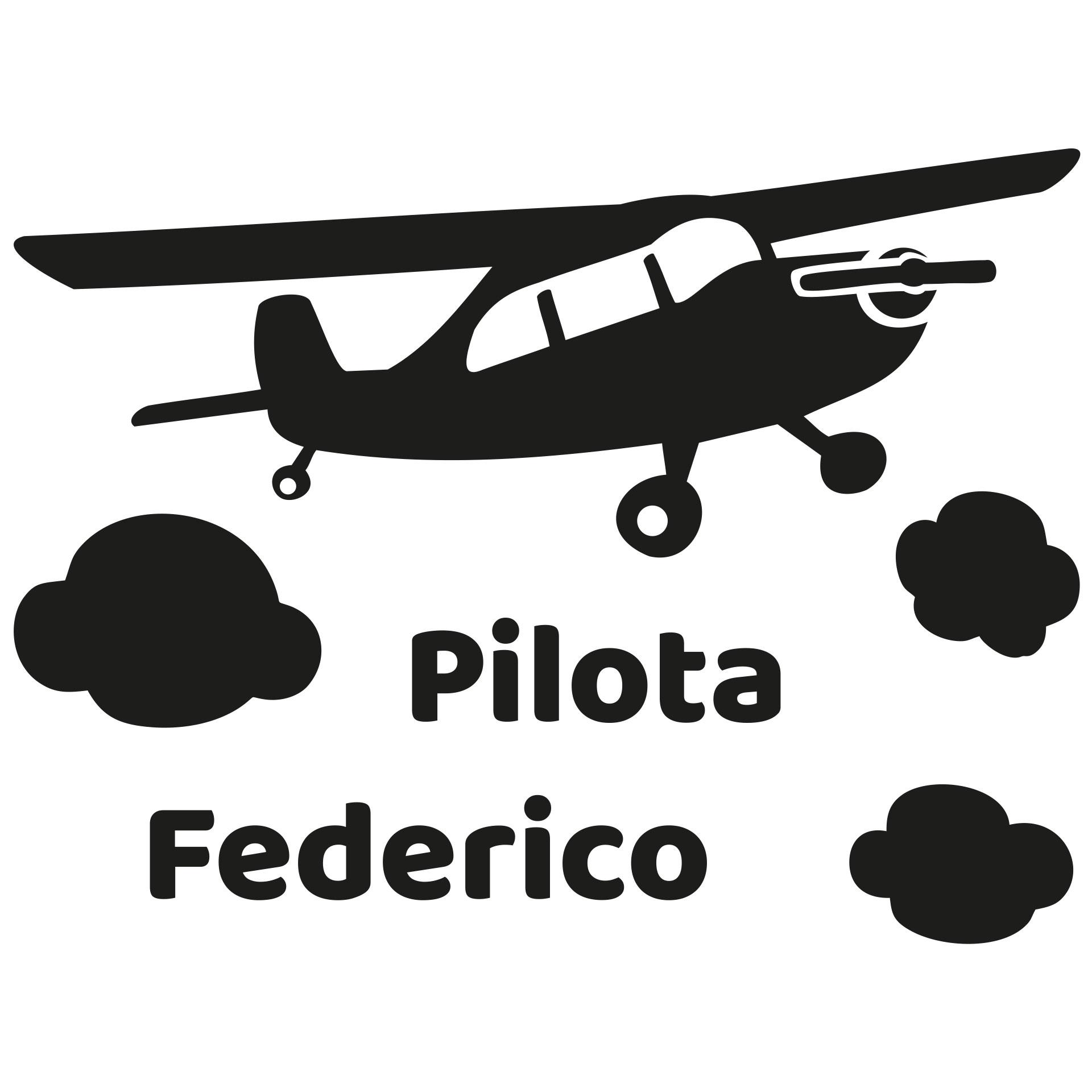 Wandtattoo + Name Pilota