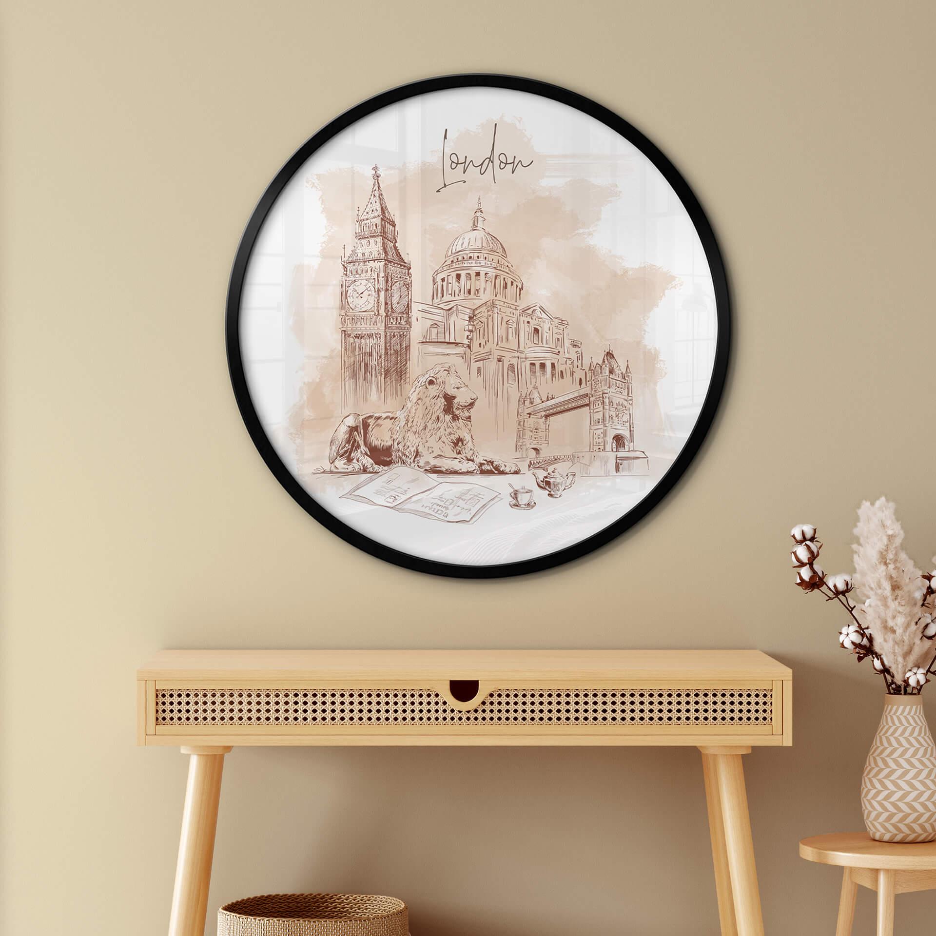 Poster Love your City - London - Rund