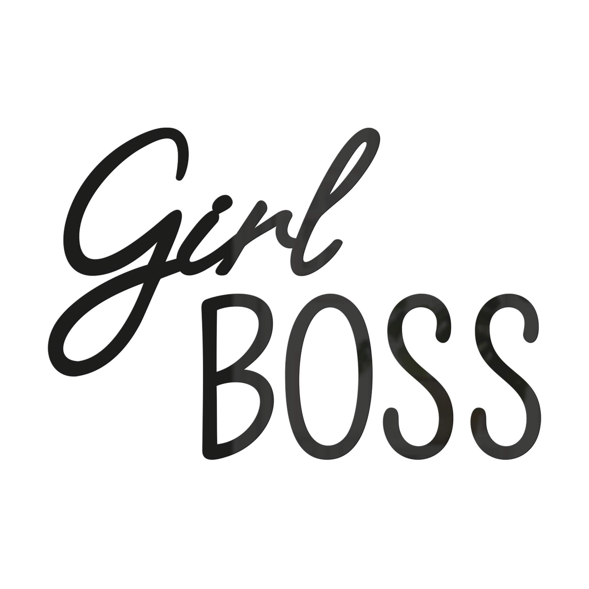 Decoro in acrilico Girl Boss