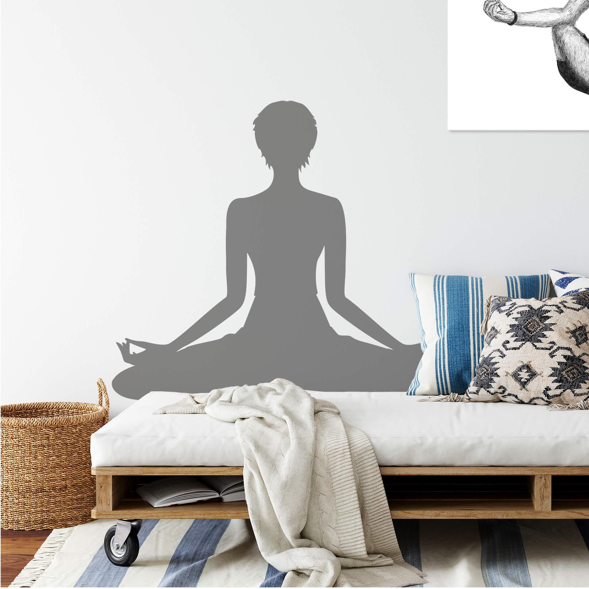 Wallsticker -  Yoga - Meditationsstilling 02