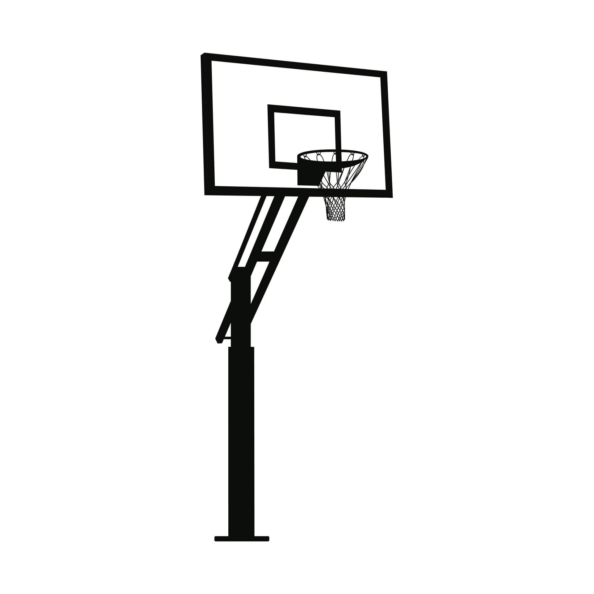 Wallsticker Basketball Plade