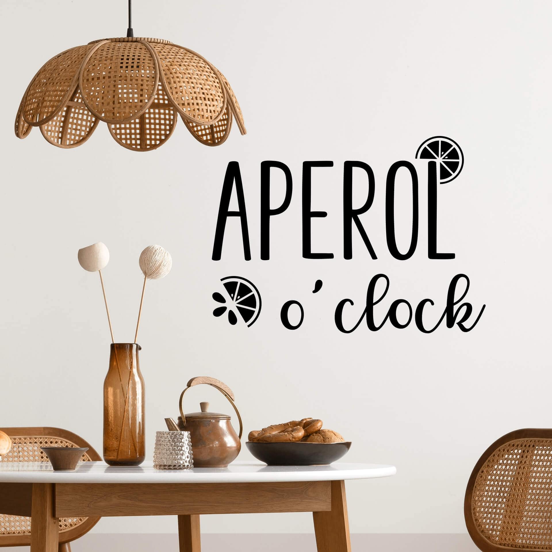 Adesivo murale Aperol o'clock