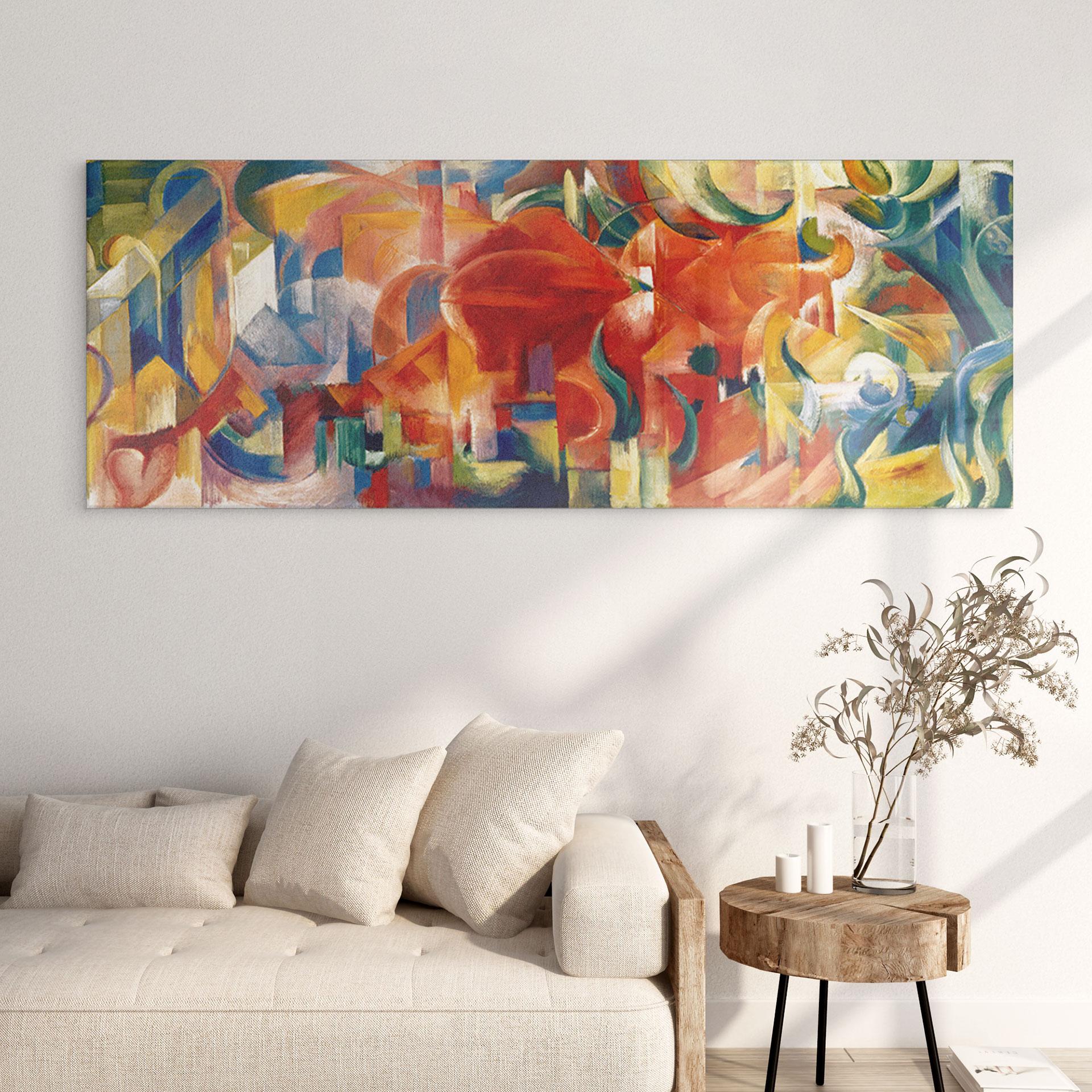 Acrylglas Marc - Spelende Vormen - Panorama