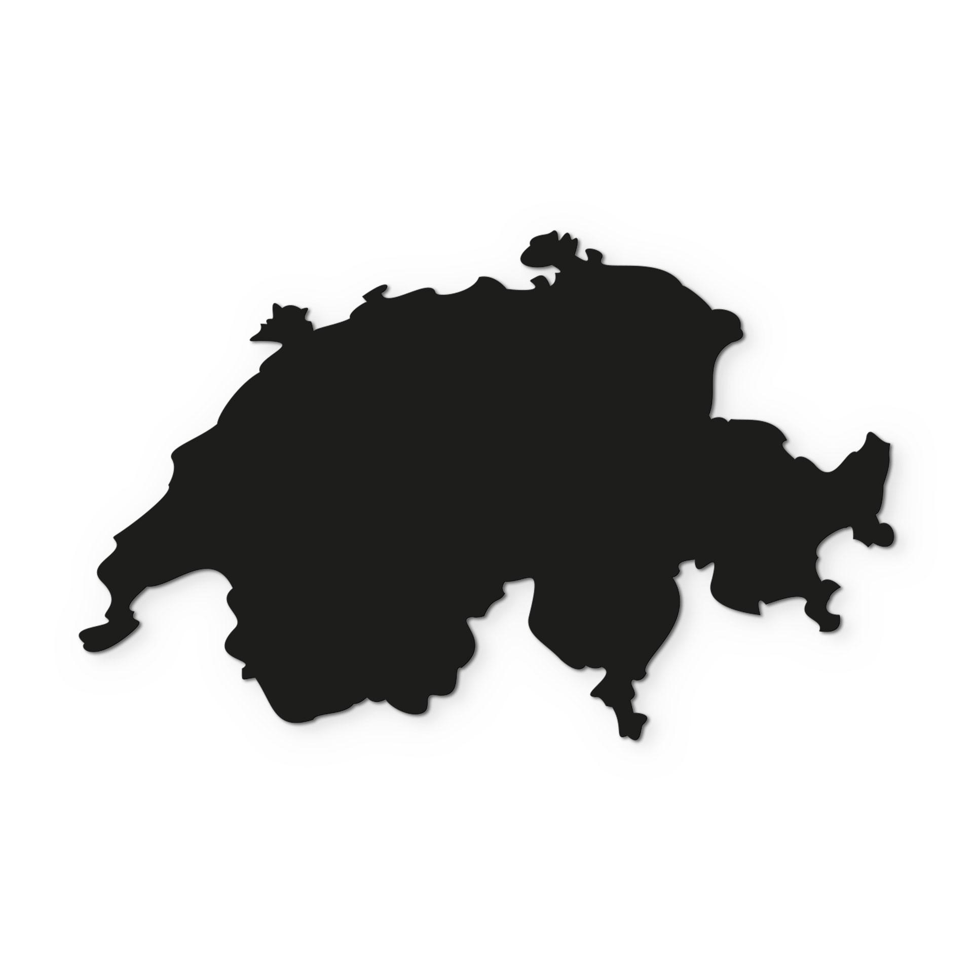 Decorazione acrilica mappa Svizzera