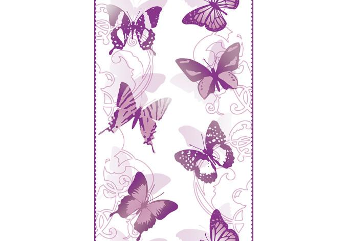 Livingwalls dekorations bannere pop.up, violet, hvid