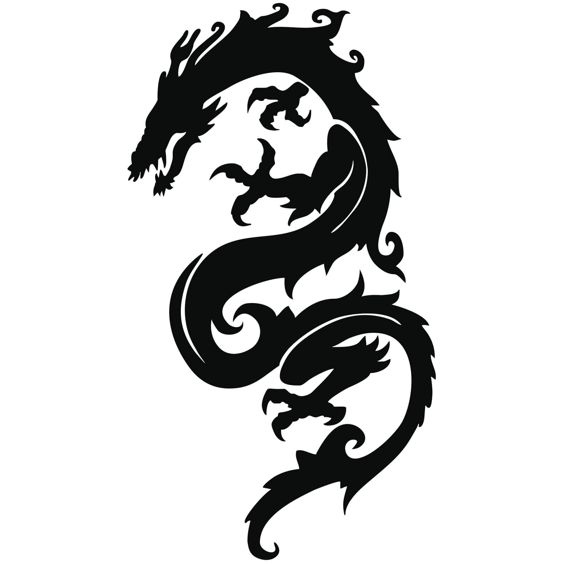 Wandtattoo Dragon