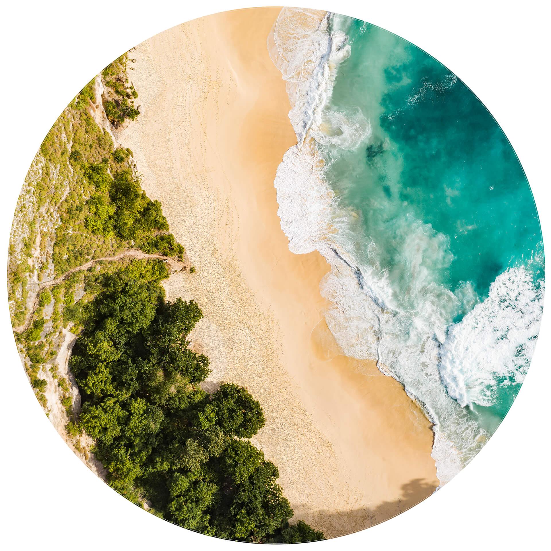 Behangcirkel Colombo - Beach from Above - vliesbehang/zelfklevend vliesbehang
