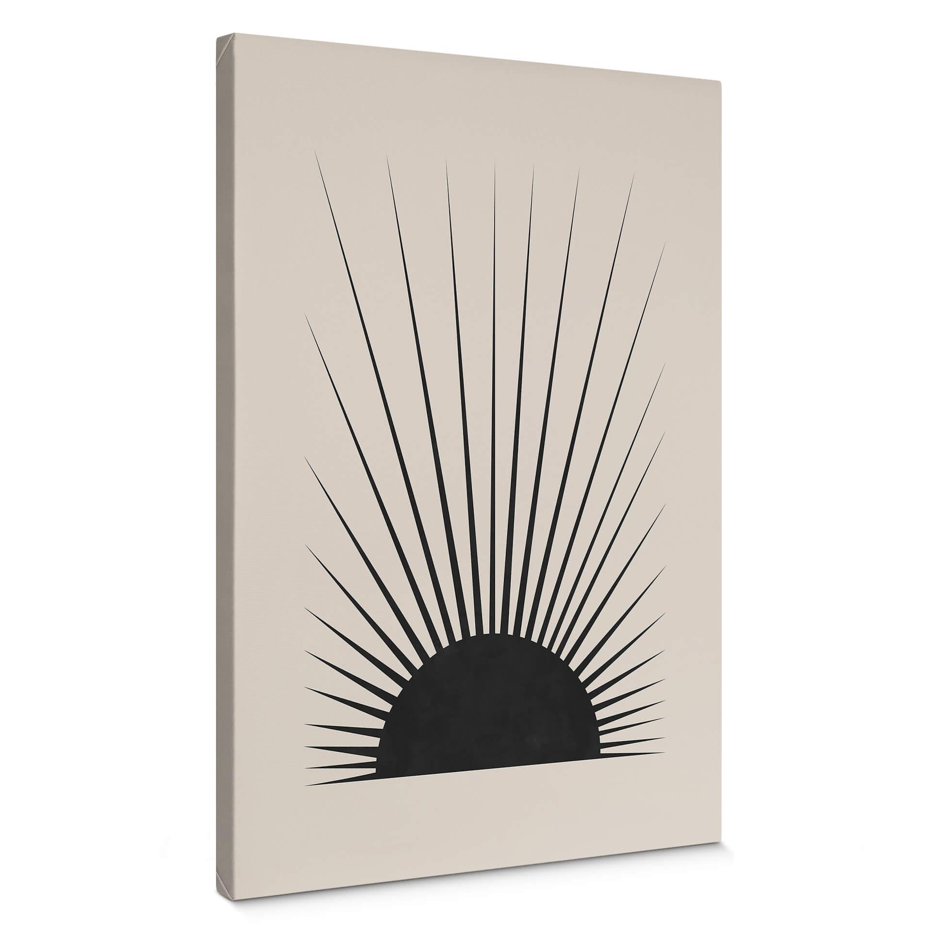 Canvastavla Orara Studio - Minimalist sun