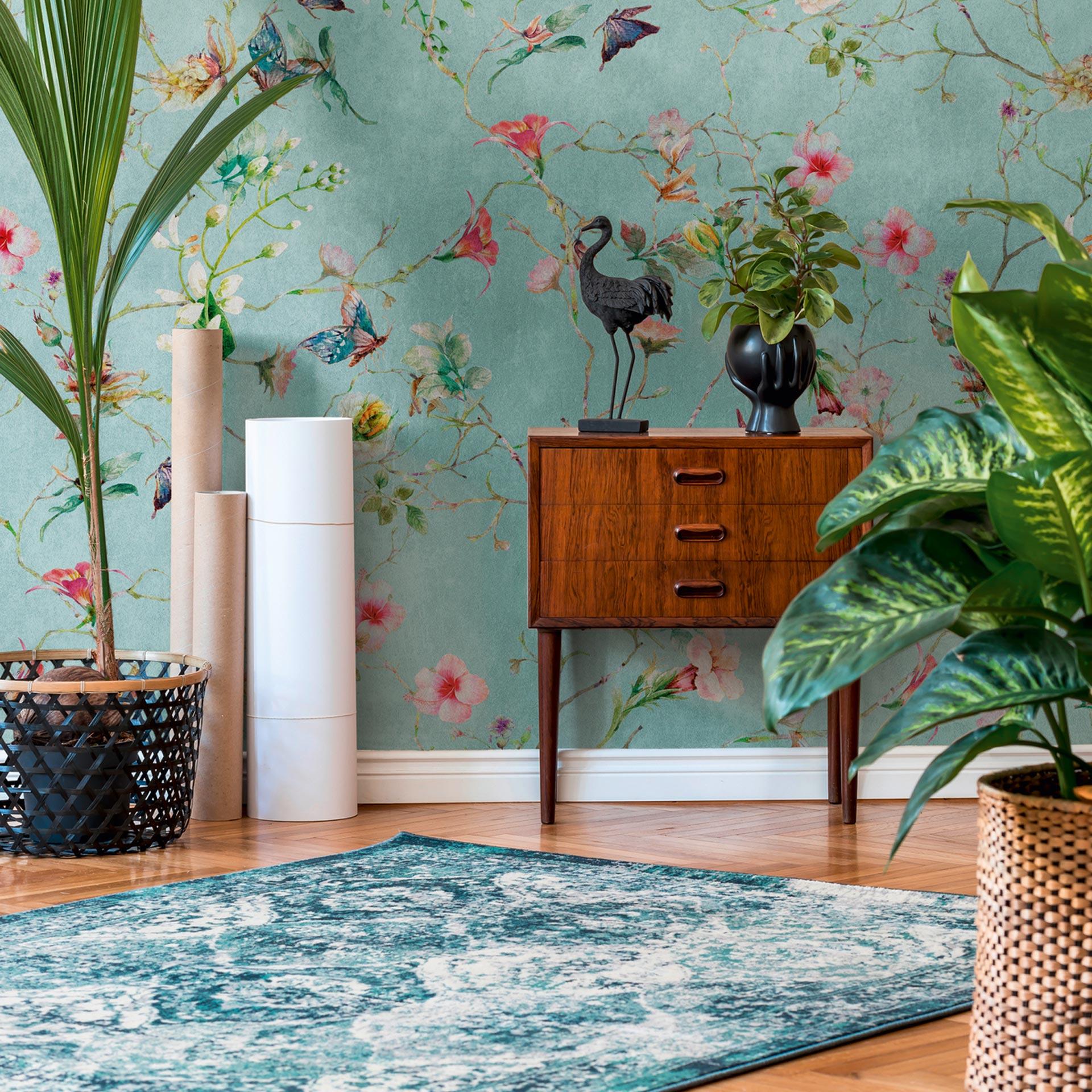 Livingwalls Metropolitan stories THE WALL bloemen behang
