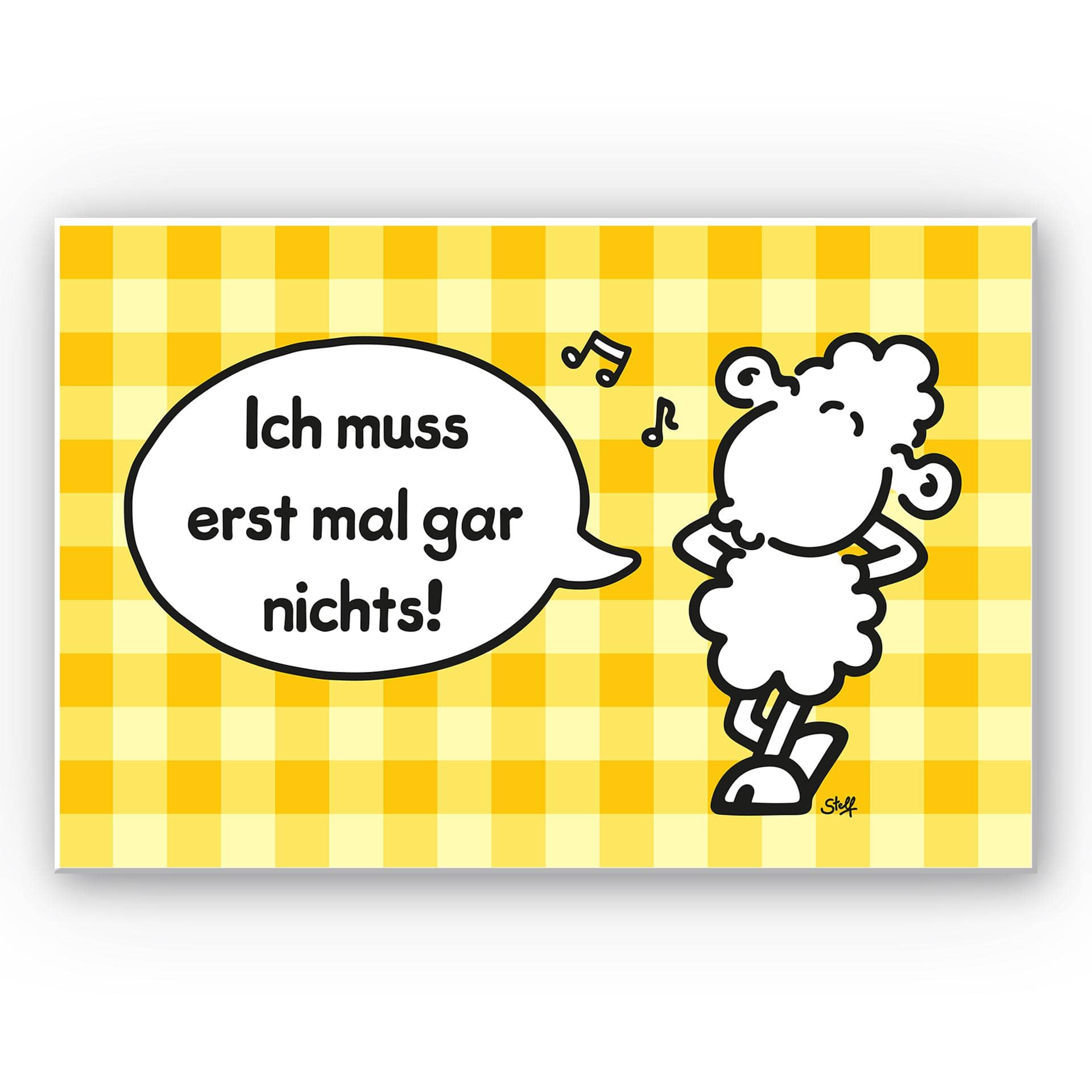 Wandbild sheepworld Worthelden Erst mal gar nichts