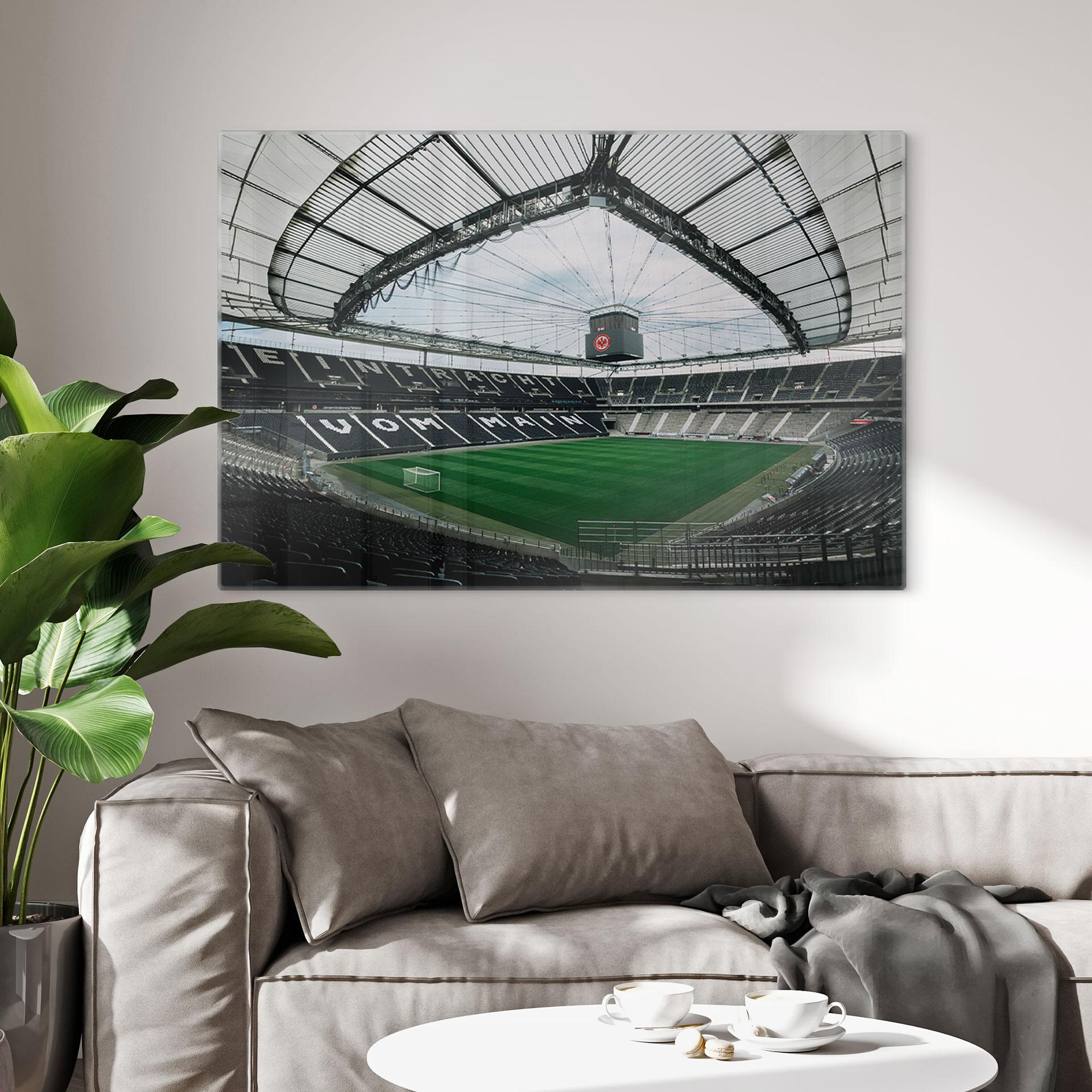 Glasbild Eintracht Frankfurt - Stadion Fan-Kurve