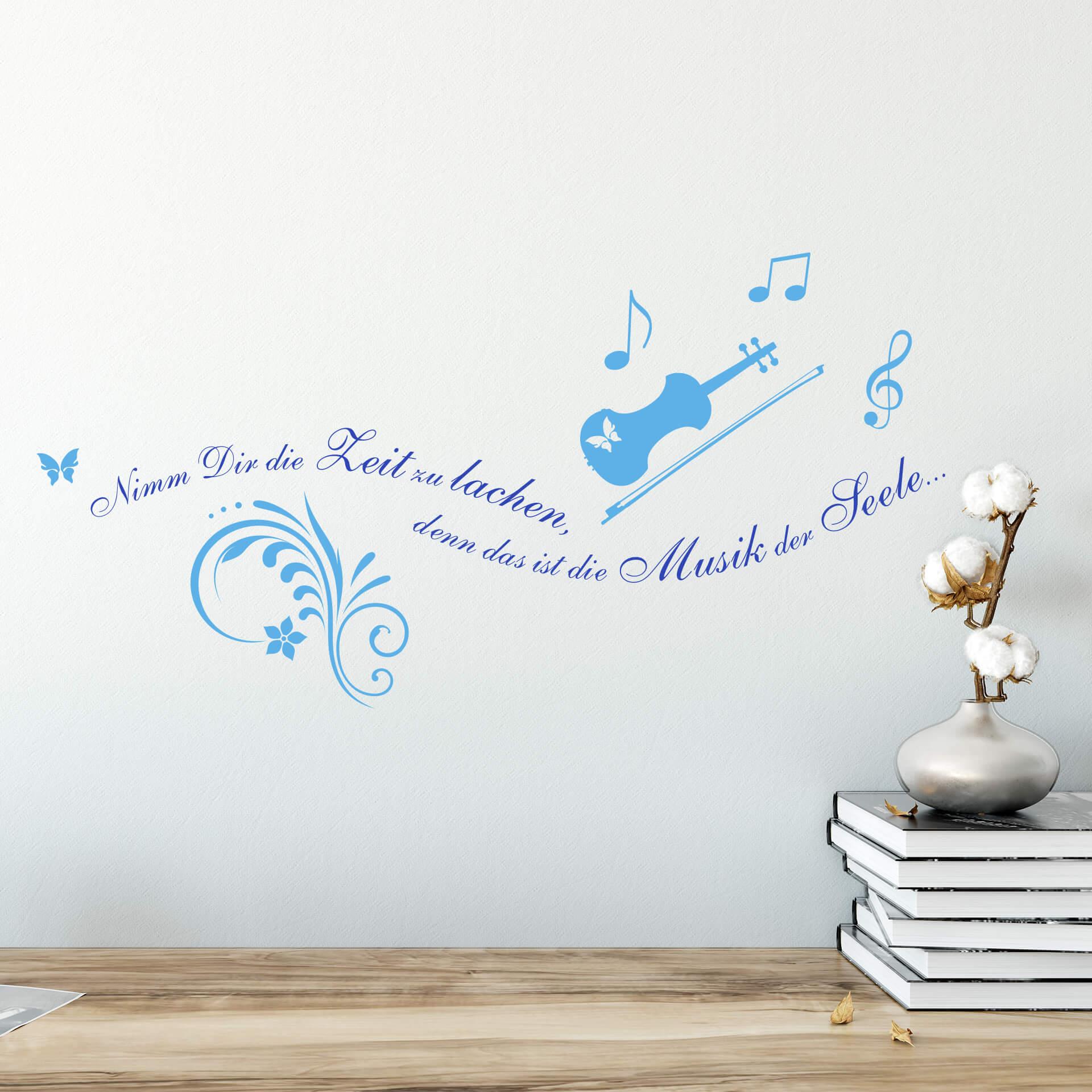 Wandtattoo Nimm dir Zeit zu lachen... 3 (2-farbig)