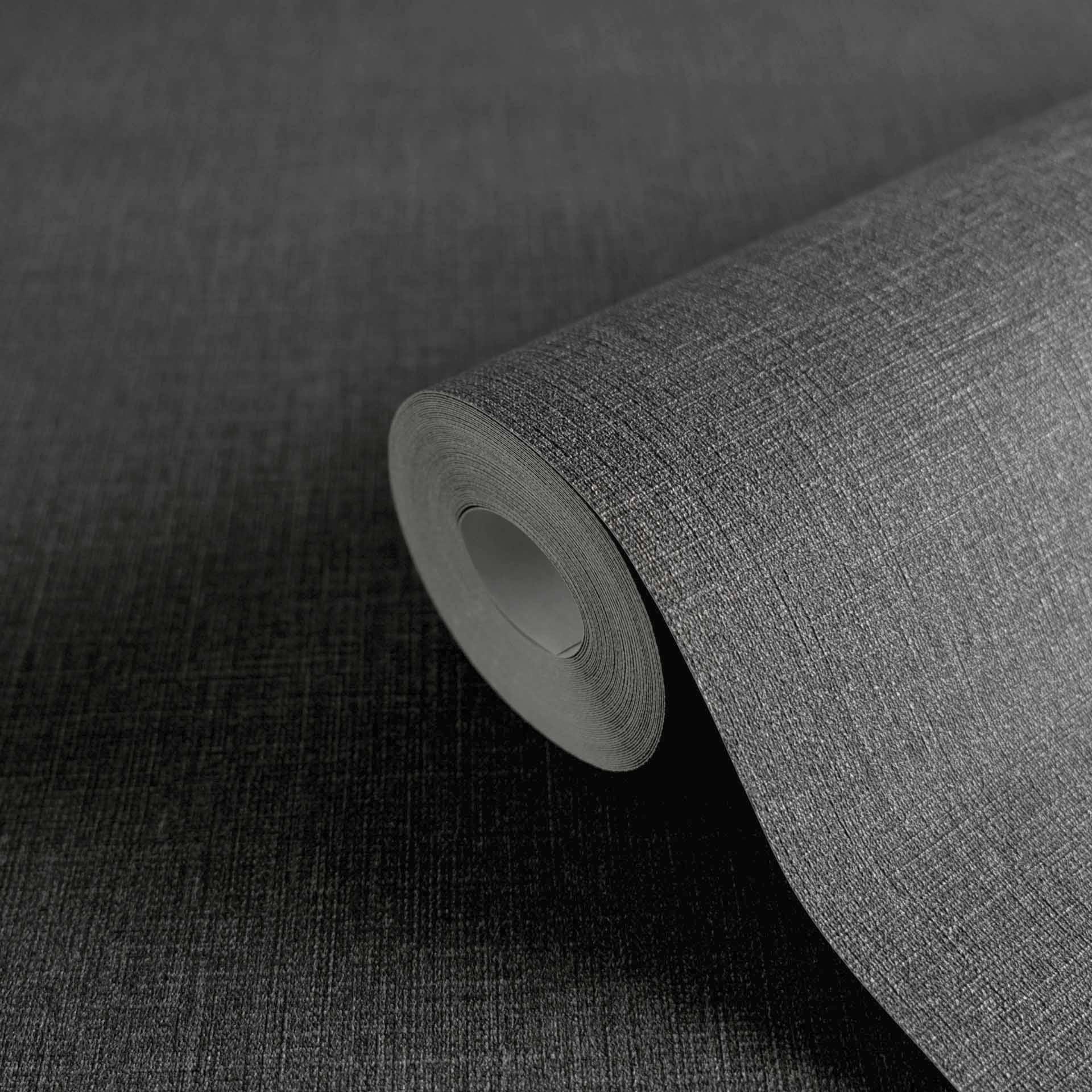 Vliesbehang met denimstructuur donkergrijs - Elegant behang voor moderne interieurs