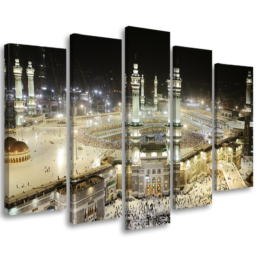 5 stykke lærredstryk, Mekka-moskeen