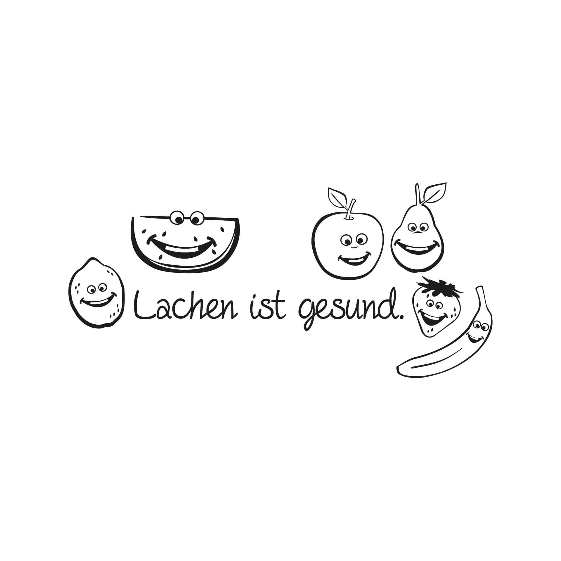 Wandtattoo Lachen ist gesund