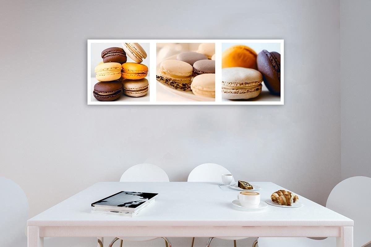 Canvasbillede, Dessertmakroner - sæt