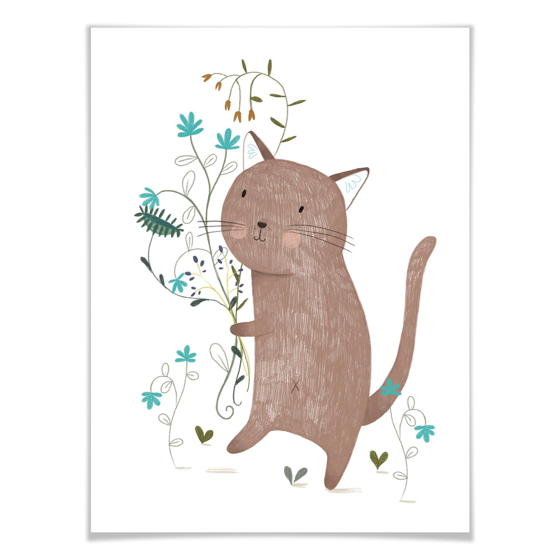 Póster Loske - Gatito