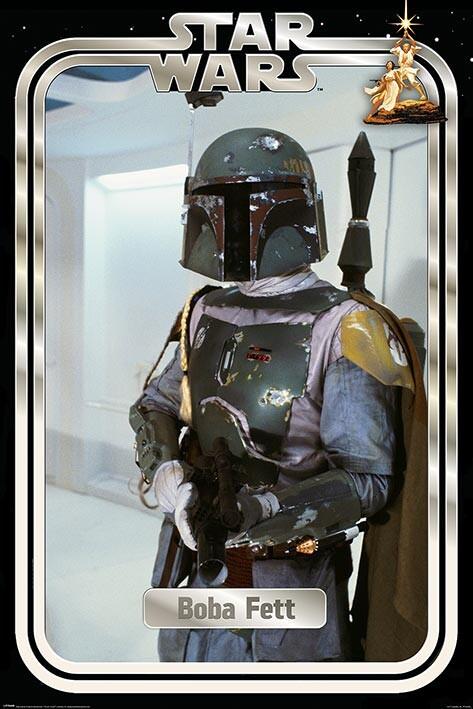 Poster, film poster Star Wars - Boba Fett Retro Packaging 61x91,5 cm