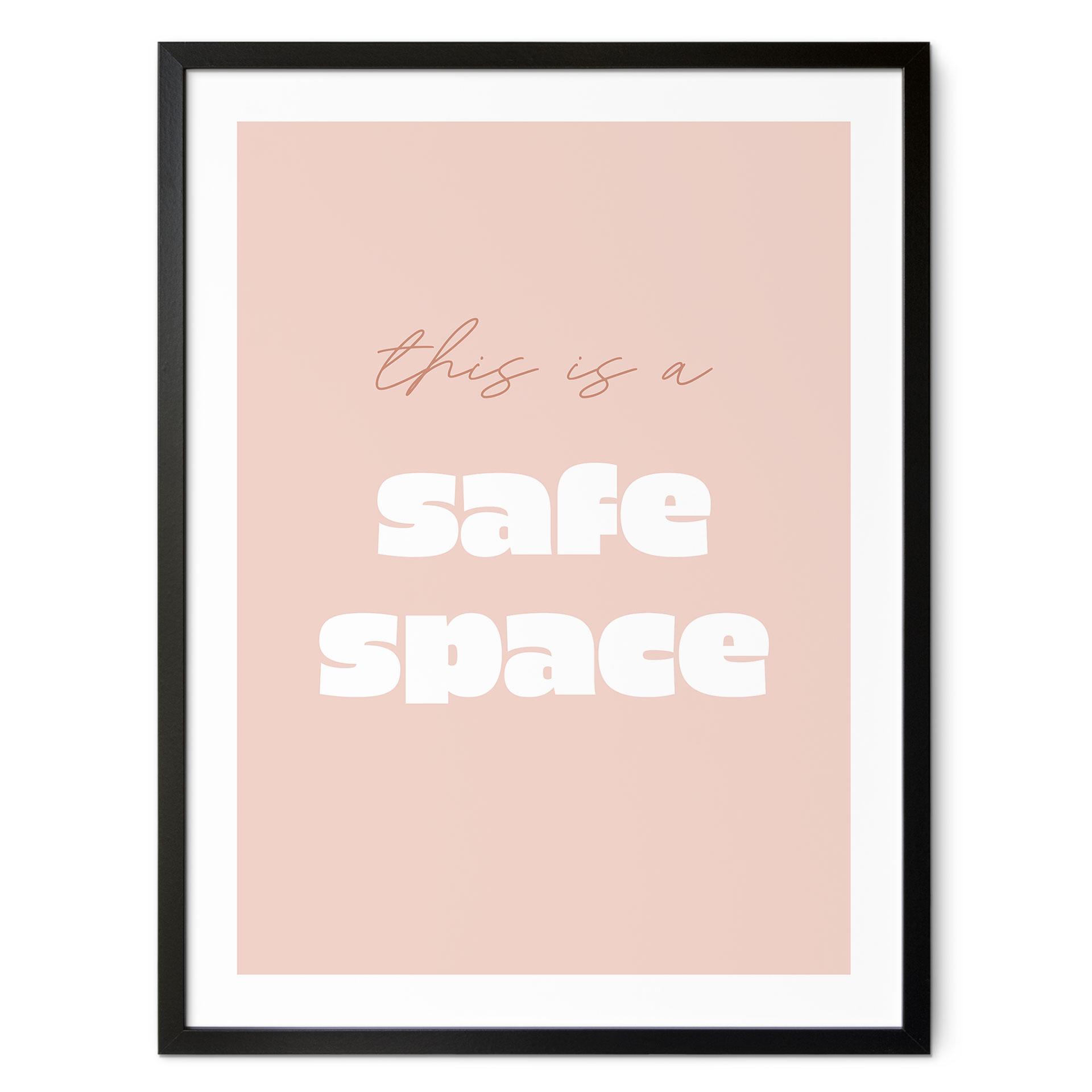 Plakat This is a safe space