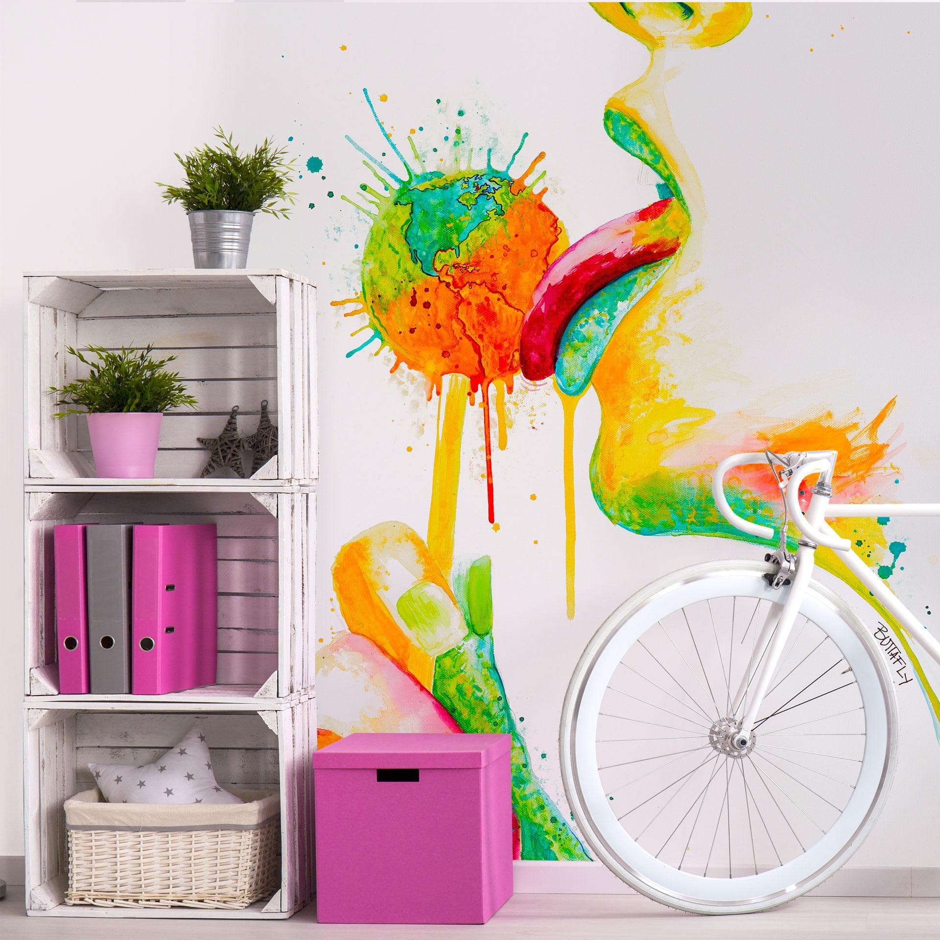 Fotobehang Buttafly - Lolly