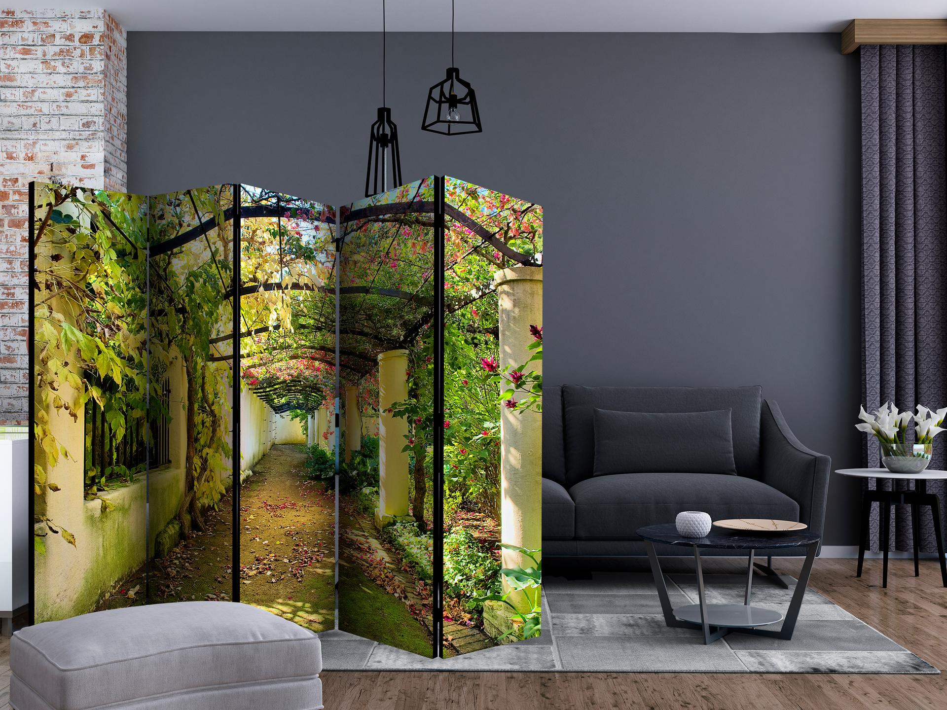 Schermo divisorio - Pergola , 5 pezzi - 225x172 cm