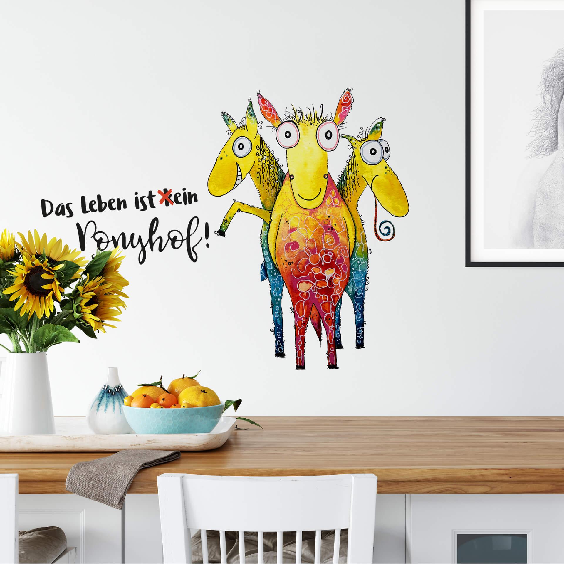Wandtattoo Hagenmeyer - Das Leben ist kein Ponyhof!