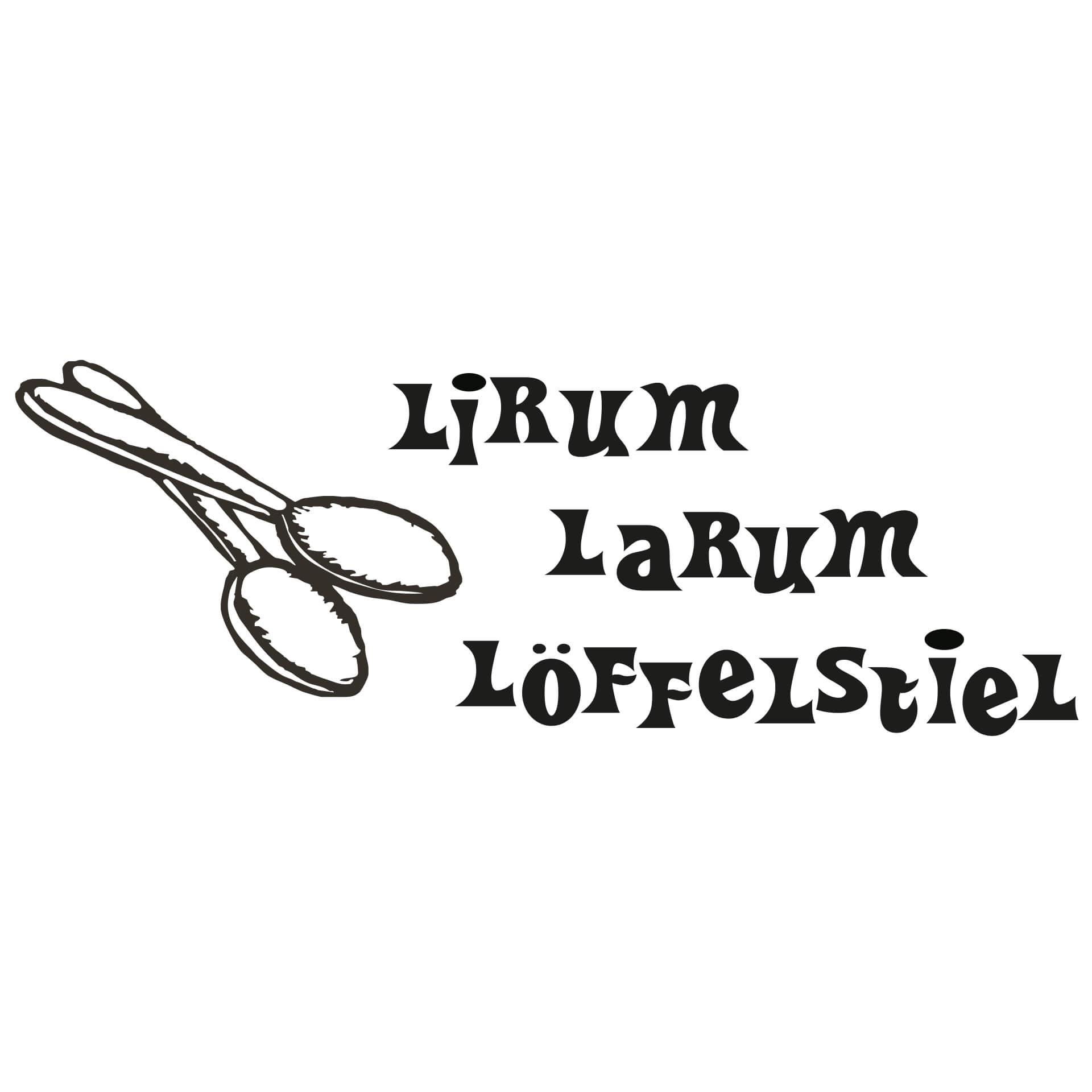 Wandtattoo Lirum Larum Löffelstiel