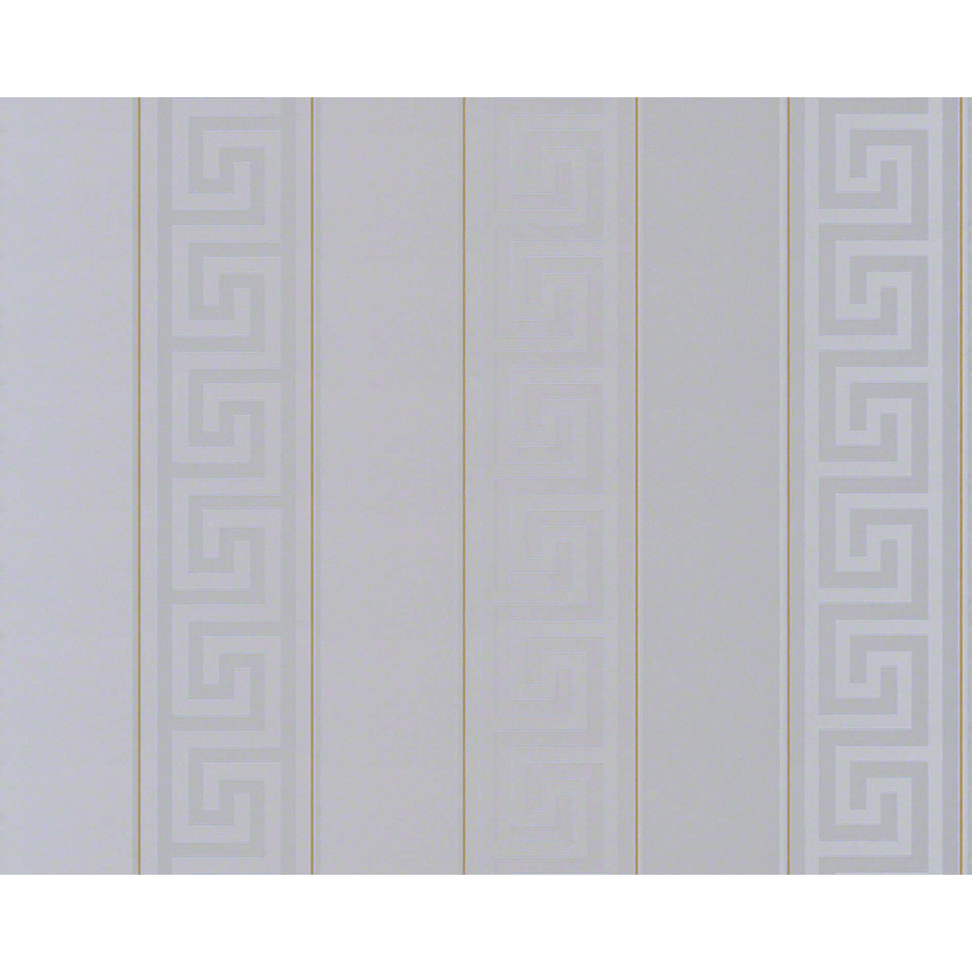Patroonbehang Versace Behang Greek Metallic