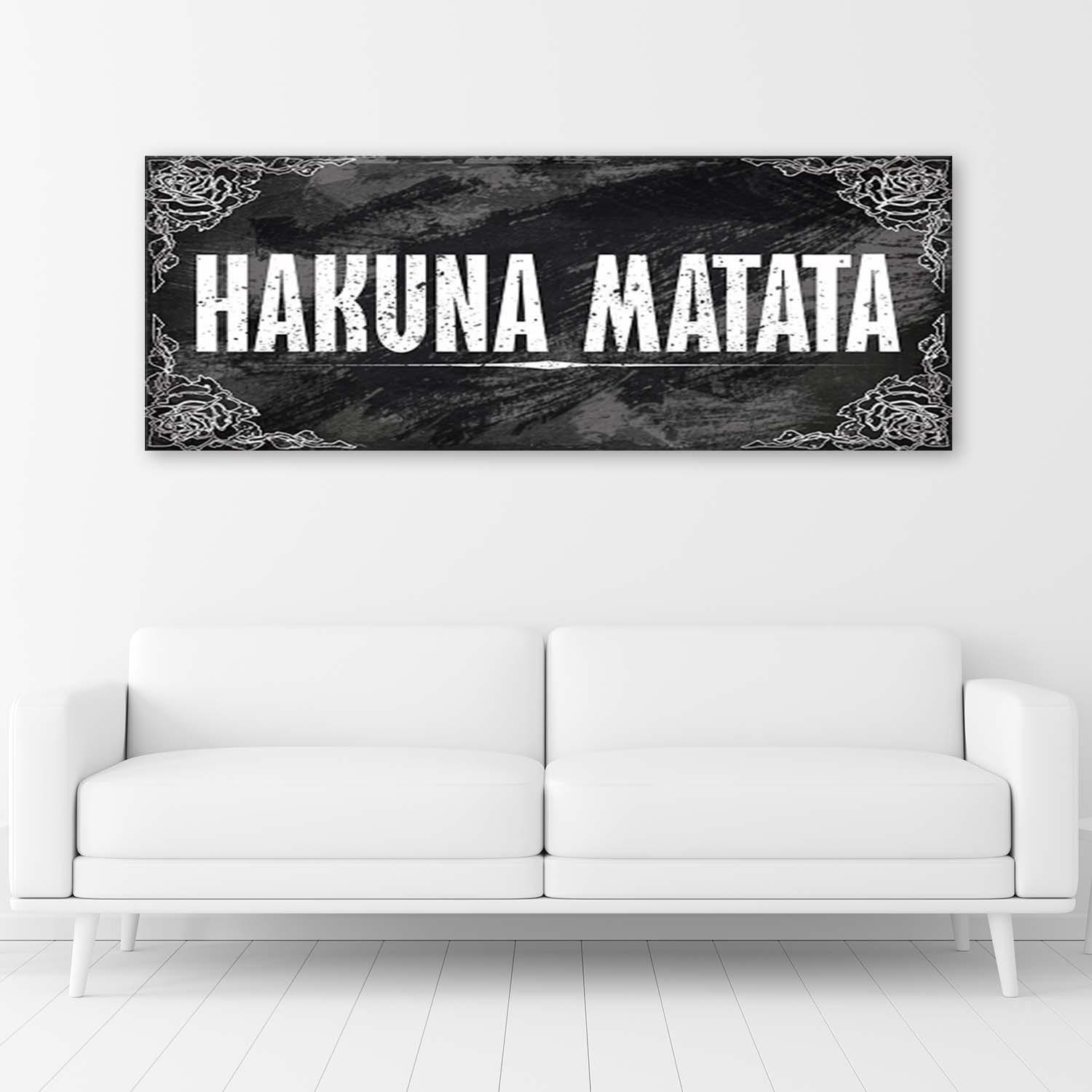 Canvasbillede, Hakuna Matata løvernes konge