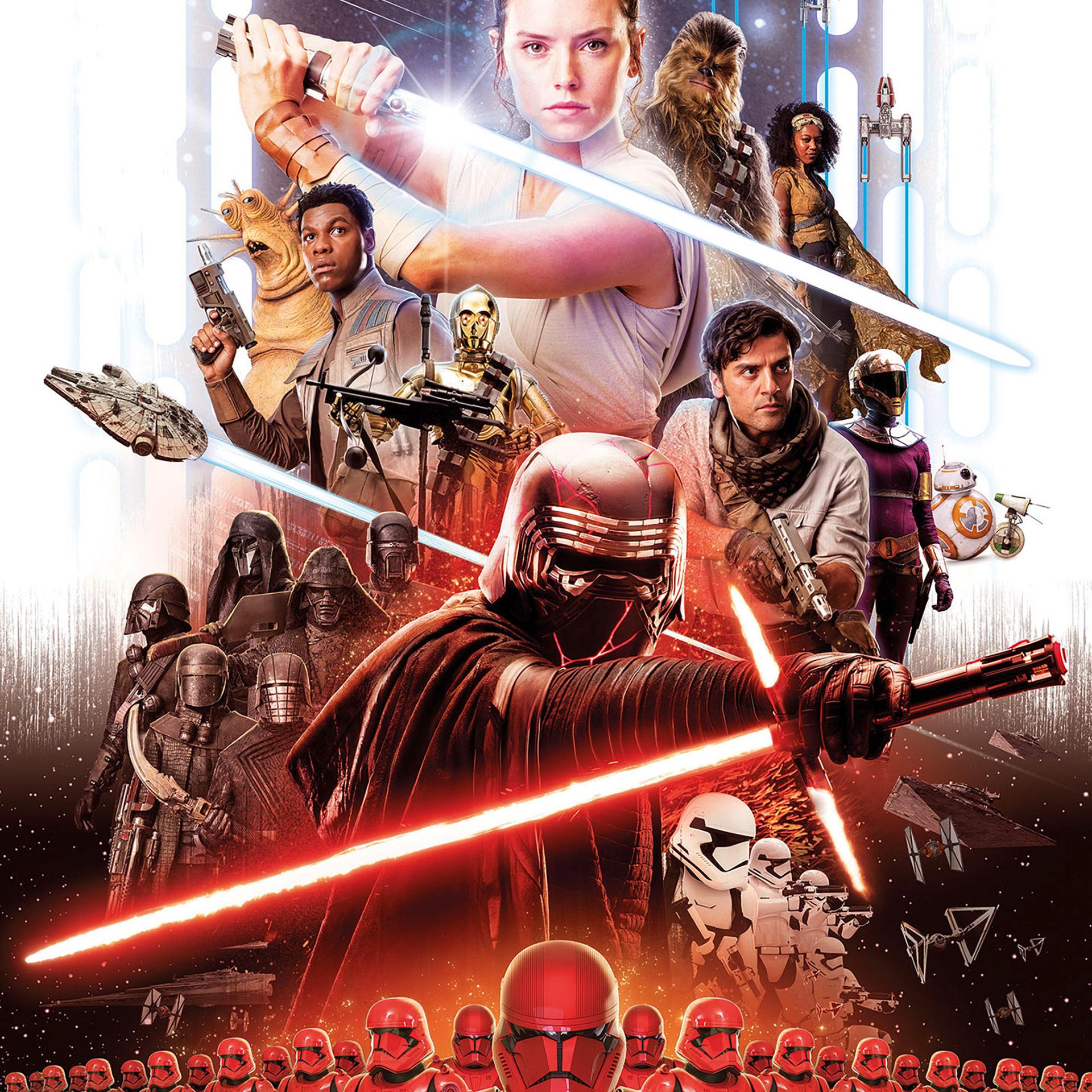 Papier Fototapete - STAR WARS EP9 Movie Poster Rey - 184 x 254 cm