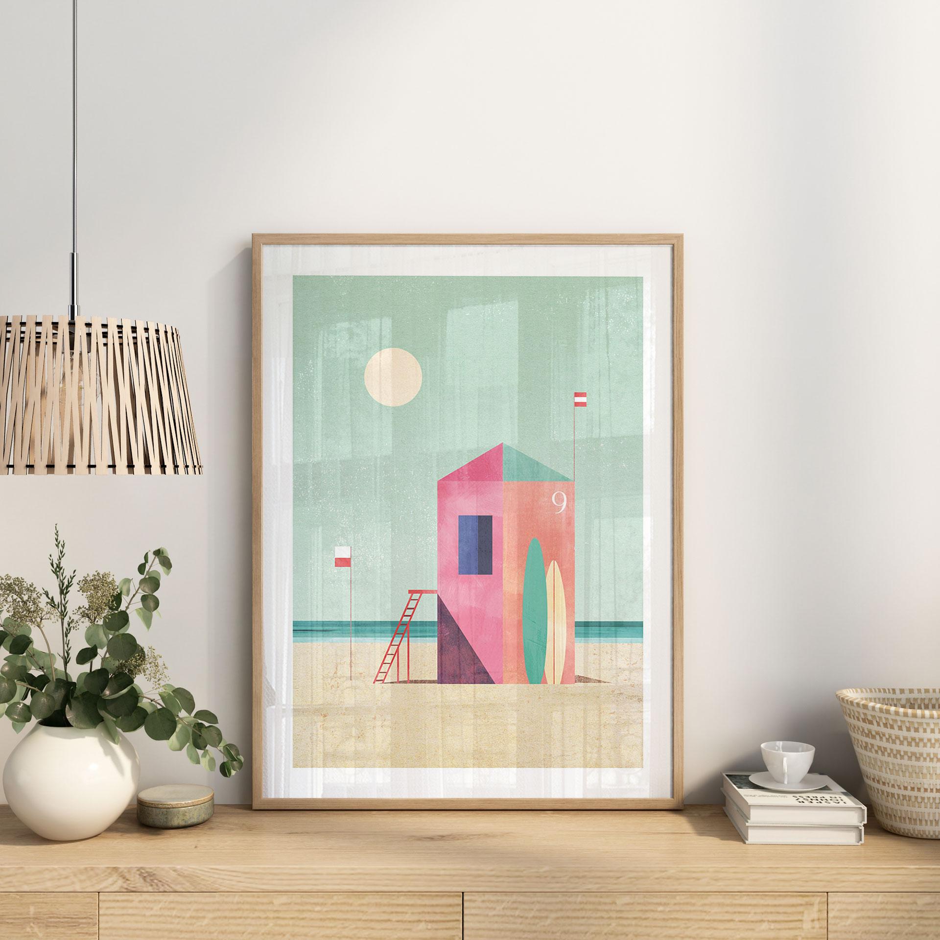 Plakat Livets hus på stranden - Rivers