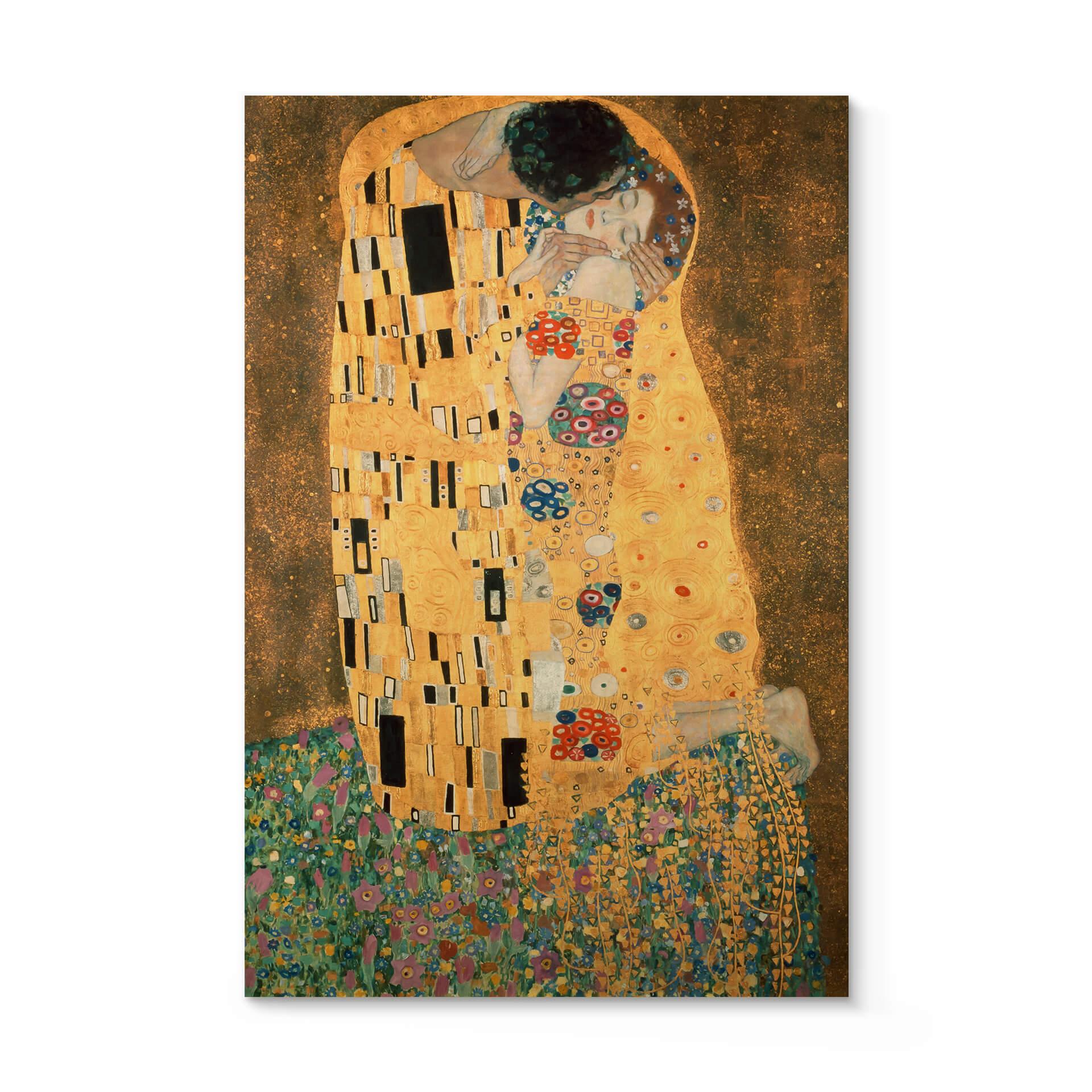 Træplakat Klimt - the Kiss
