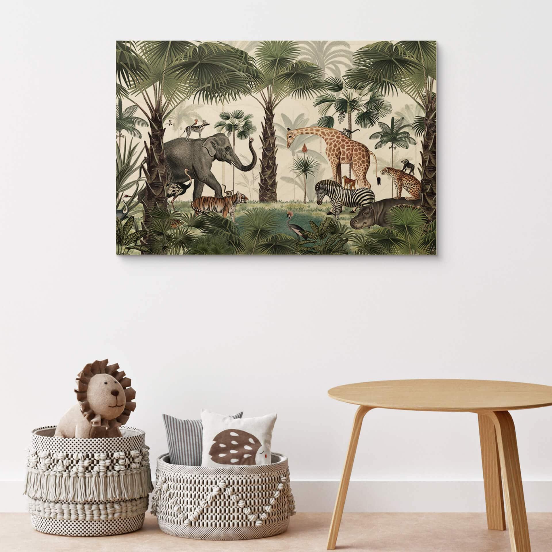 Holzbild Kikki Belle - Königreich der Tiere