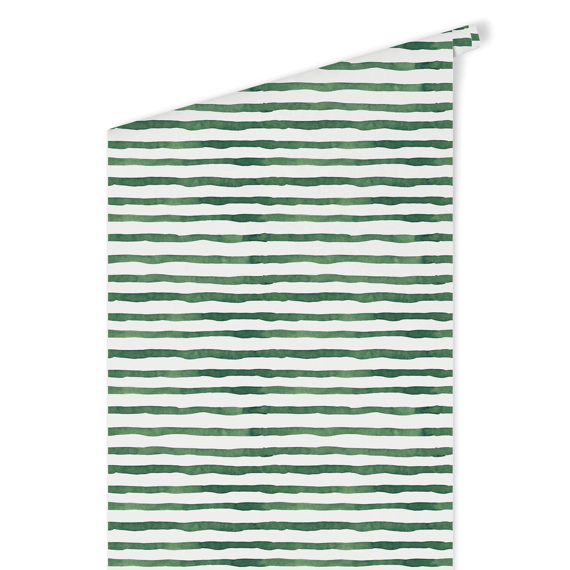 Patroonbehang – Aquarel Strepen 01 – groen