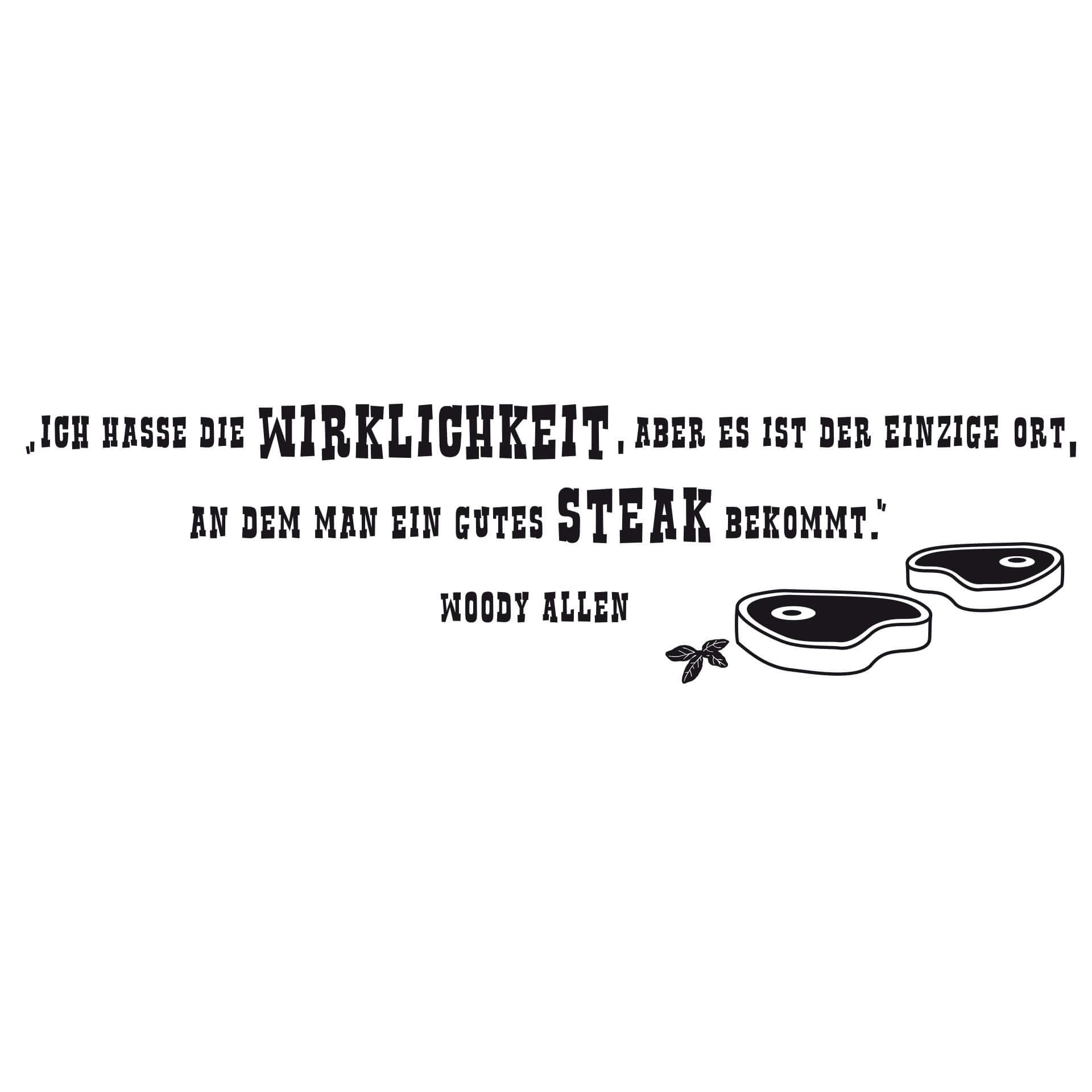 Wandtattoo Ein gutes Steak...