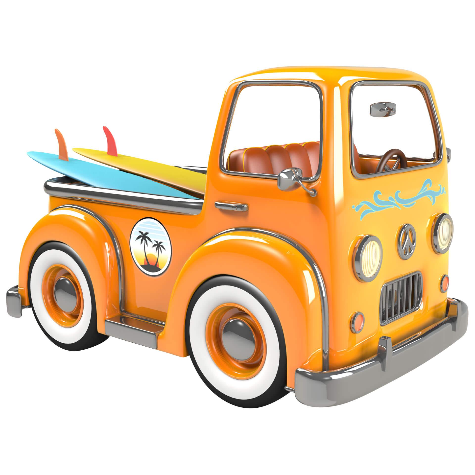 Wandtattoo Michel Agullo - Beach Car