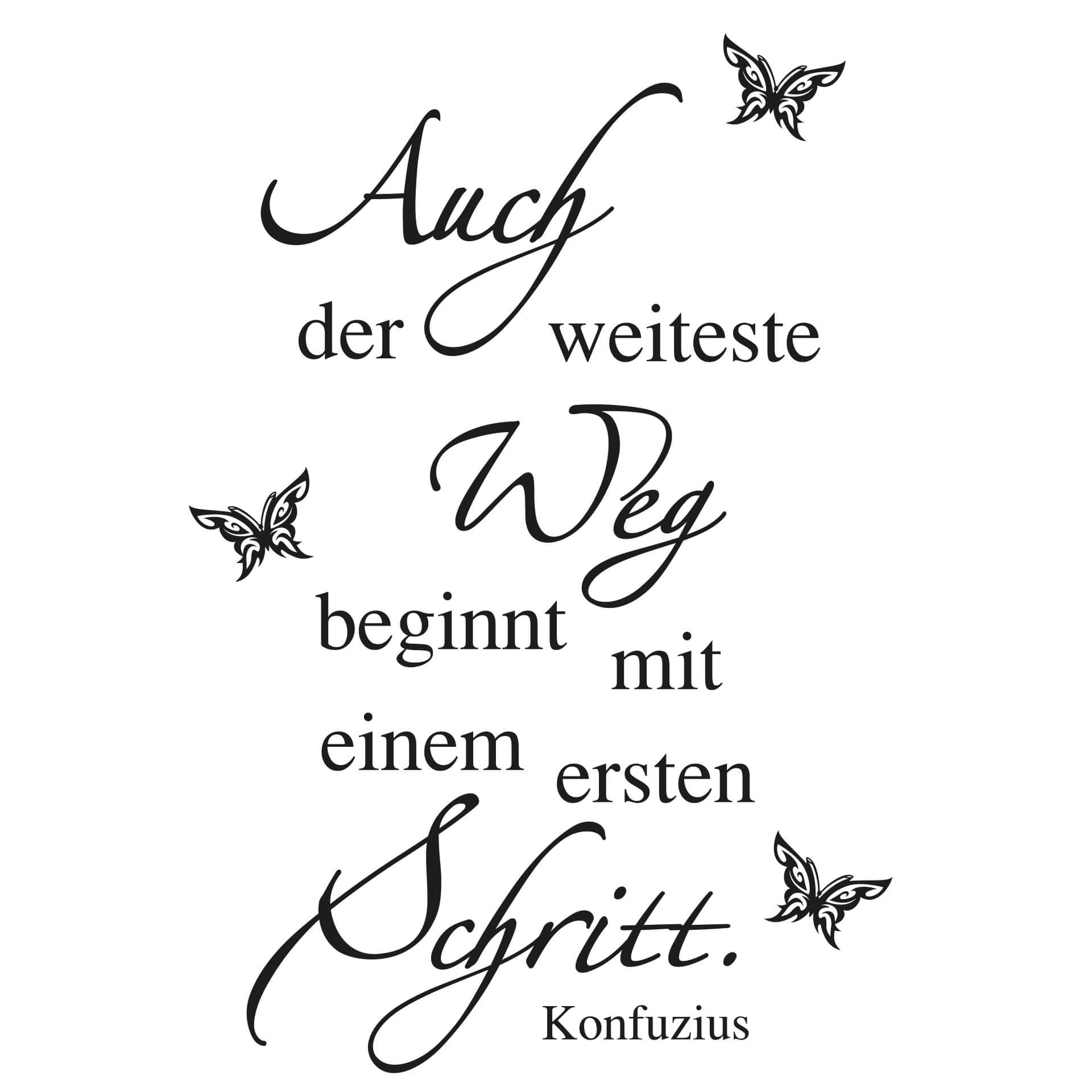 Wandtattoo Auch der weiteste Weg... 02