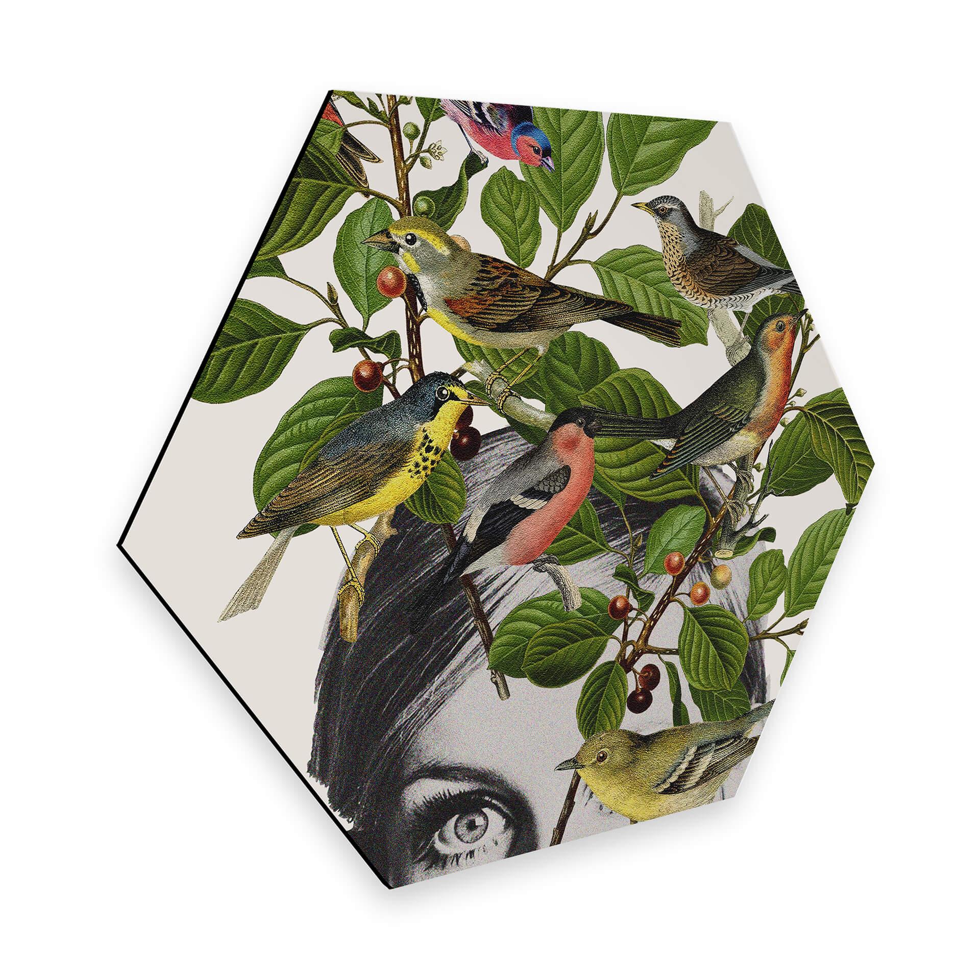 Hexagone - Alu-Dibond Frida Floral Studio - Twiggy eye