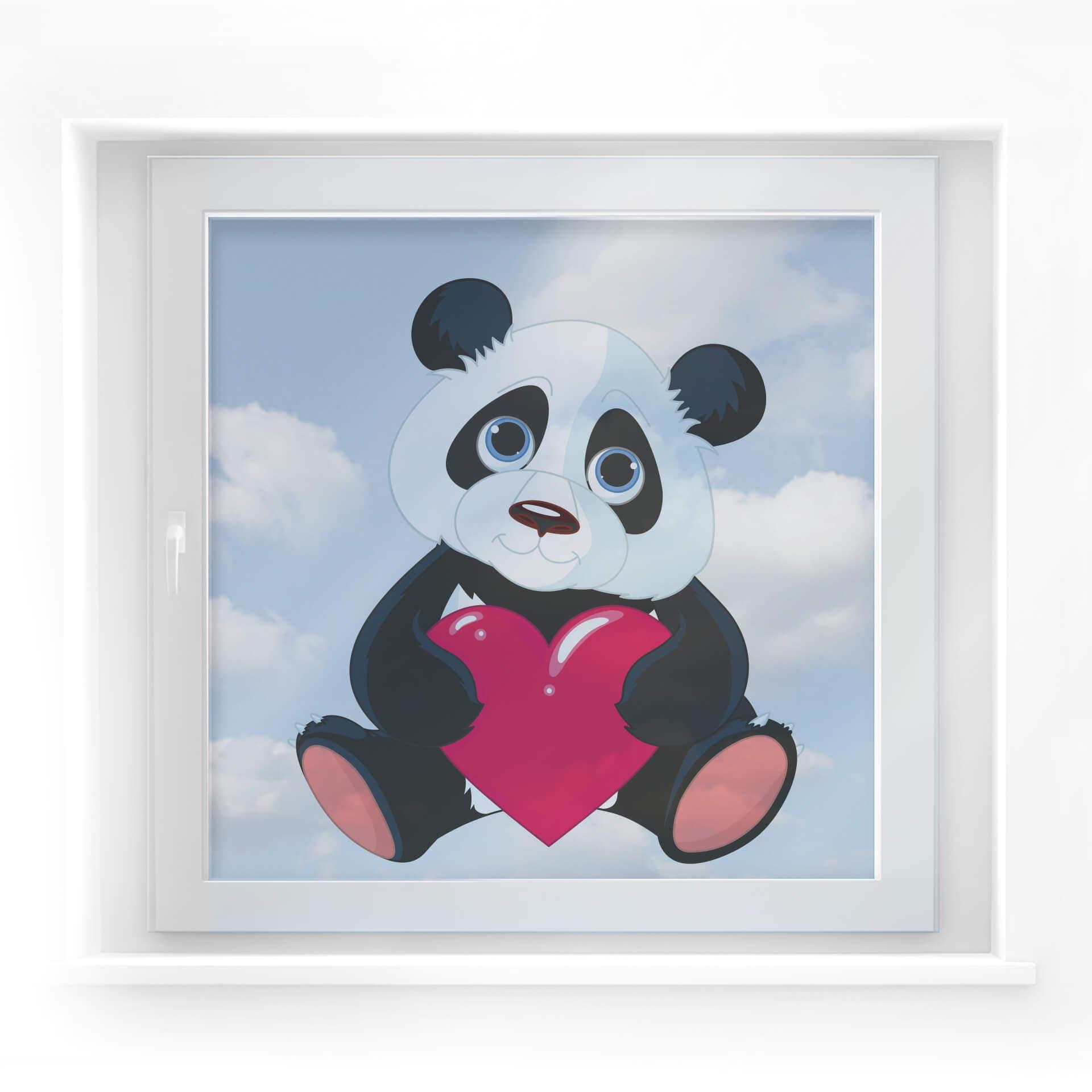 Panda con corazón