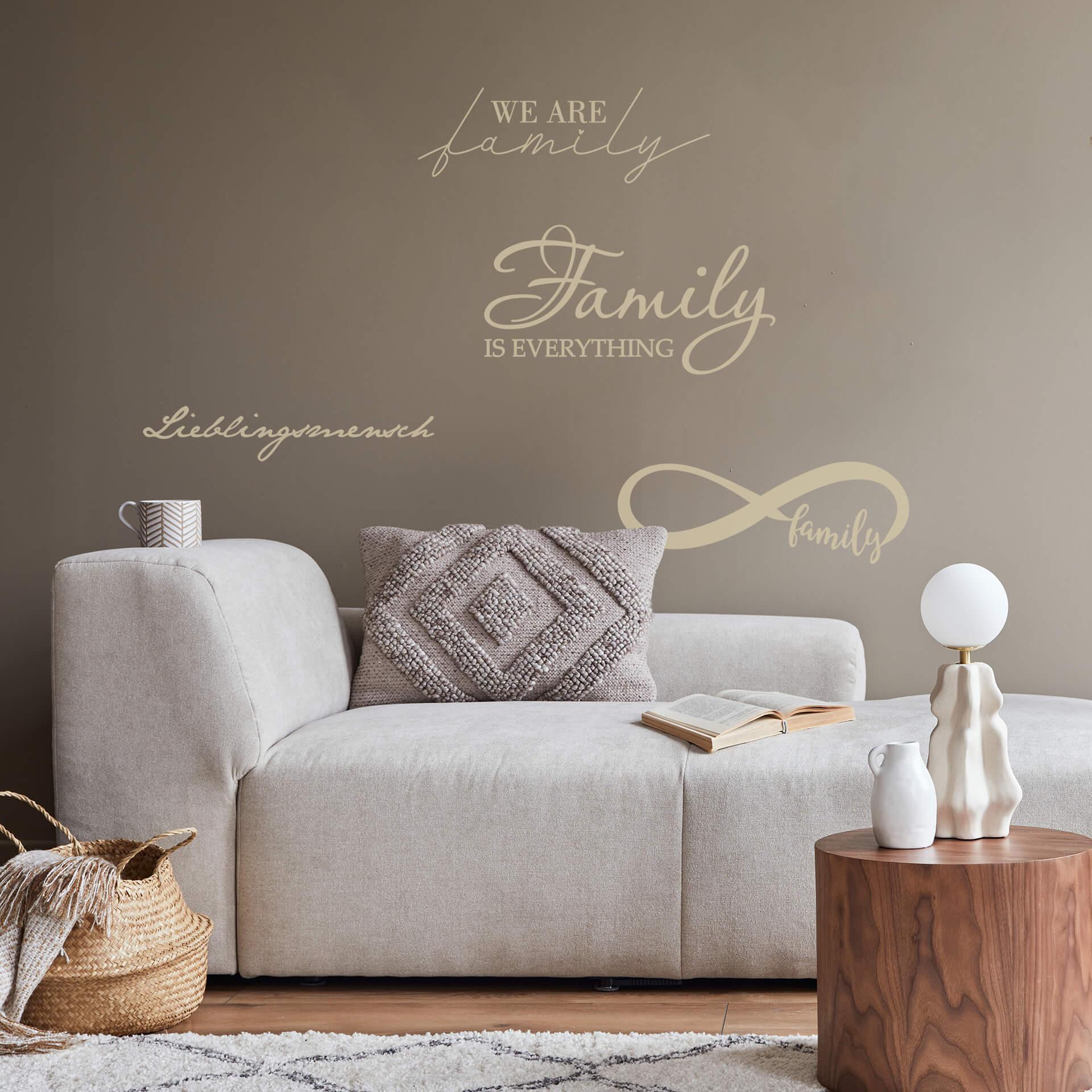 Wallsticker -  Familieslogans
