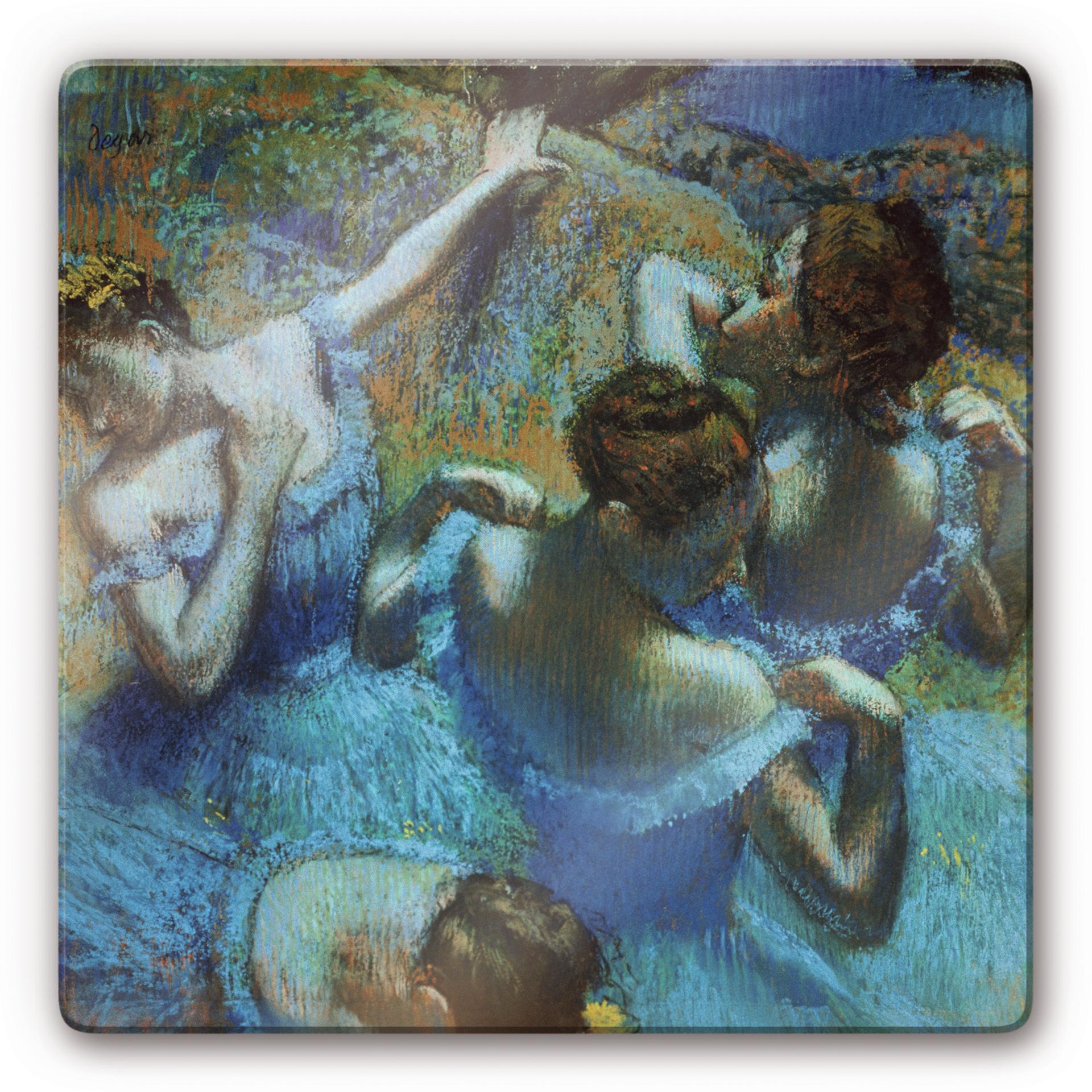 Tableau en verre - Degas - Danseuses en vert et rose