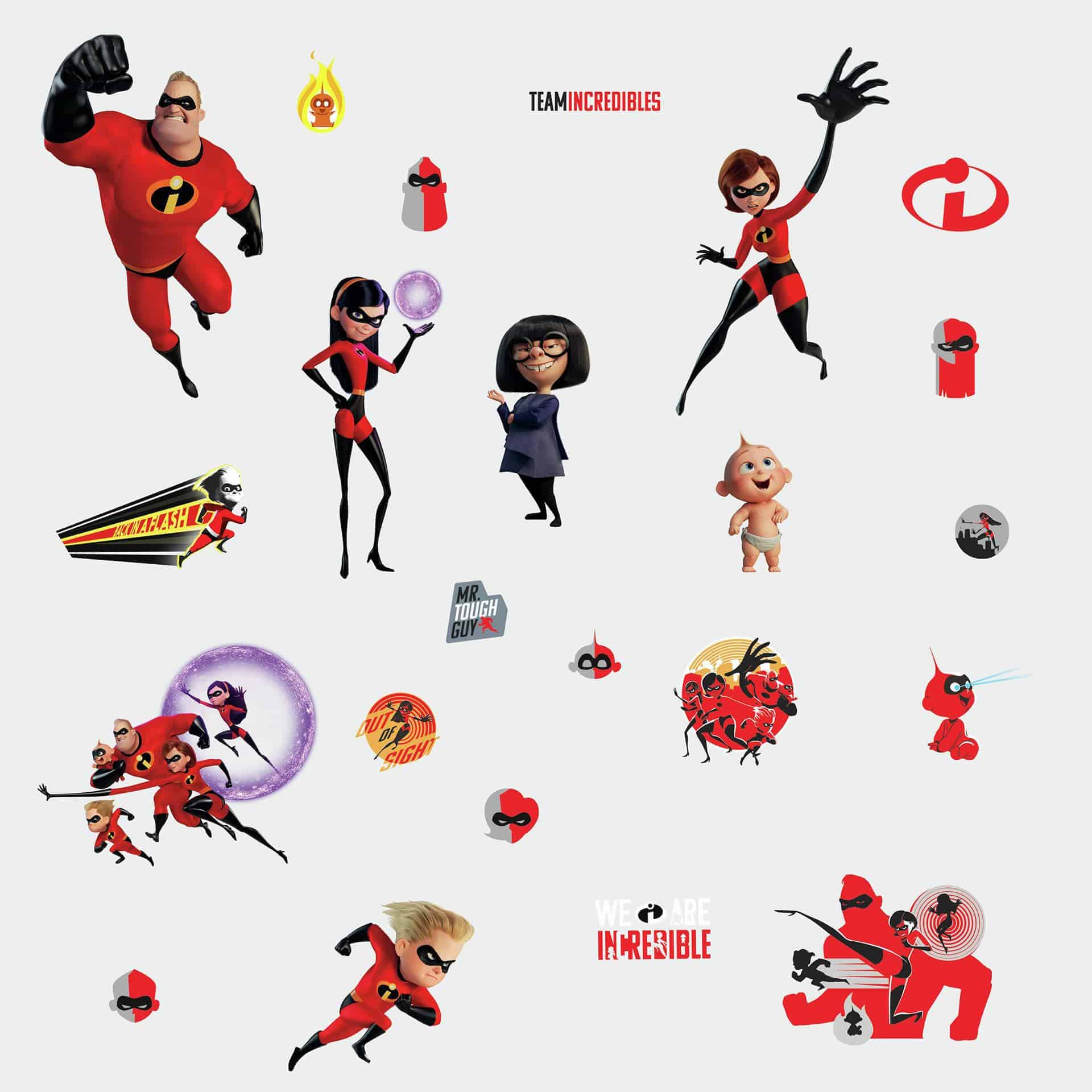Adesivo Set Disney Pixar - Gli Incredibili 2