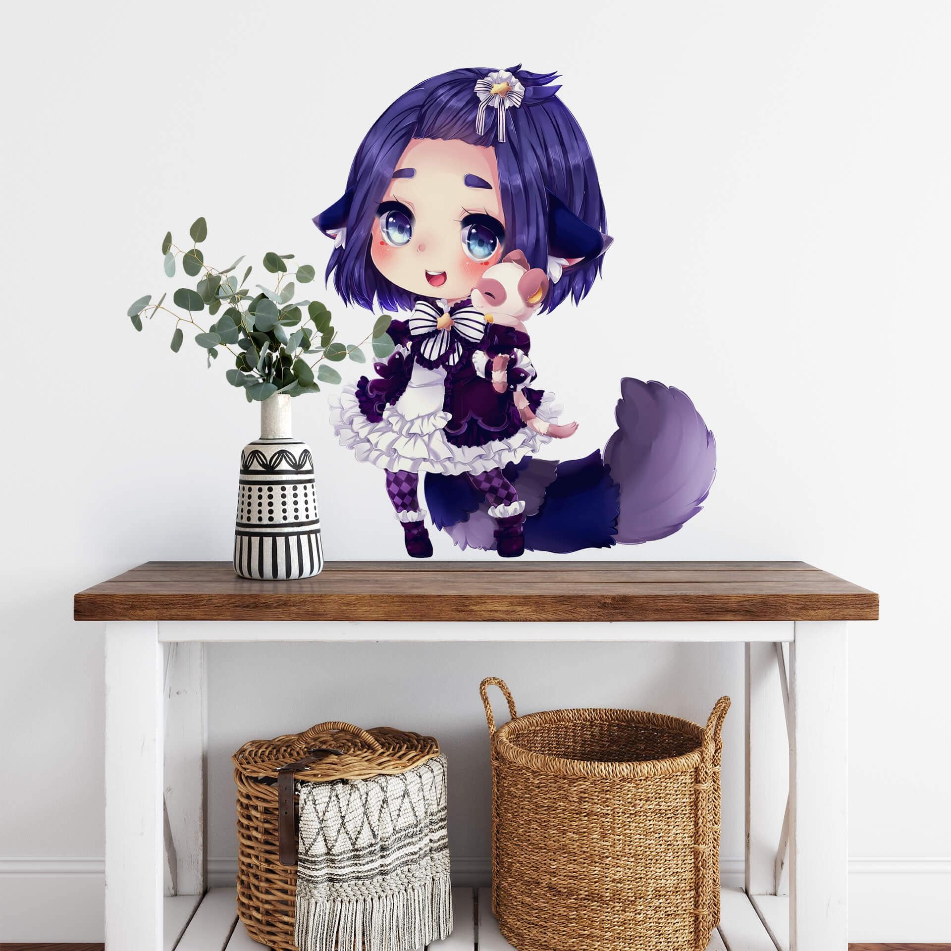Muursticker La Doll Blanche - Chibi Esther