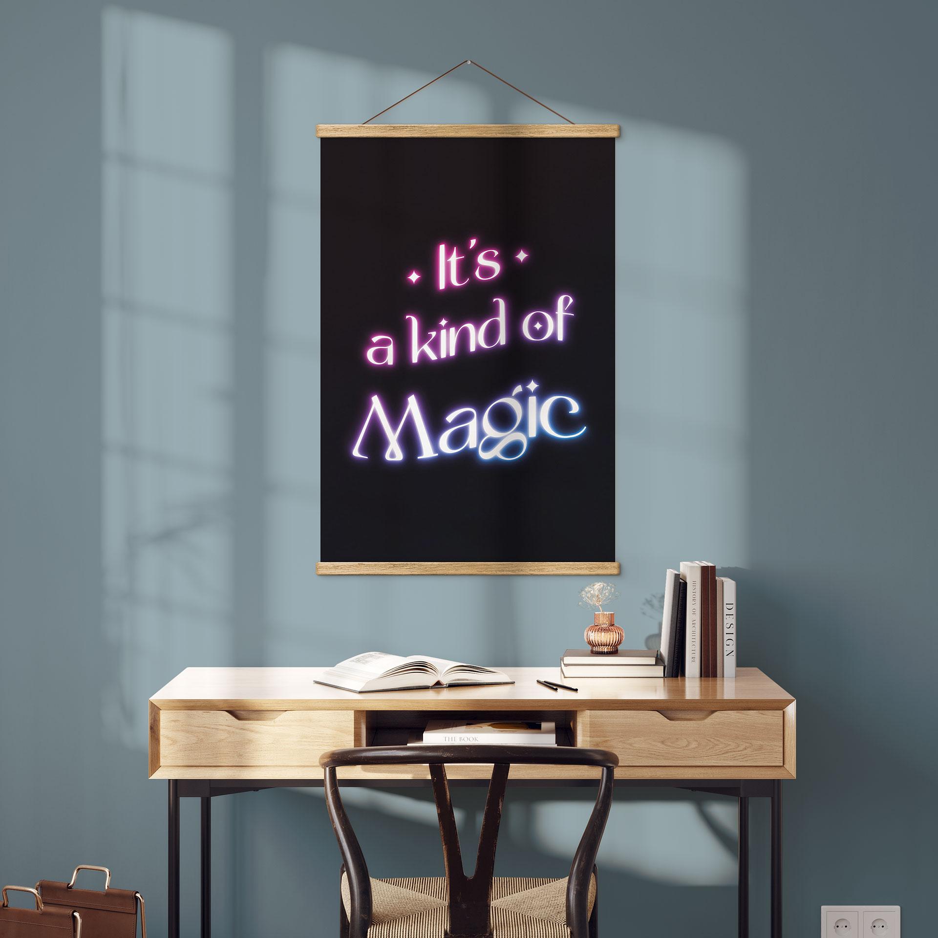 Tekstil plakat Songtext - It's a kind of magic