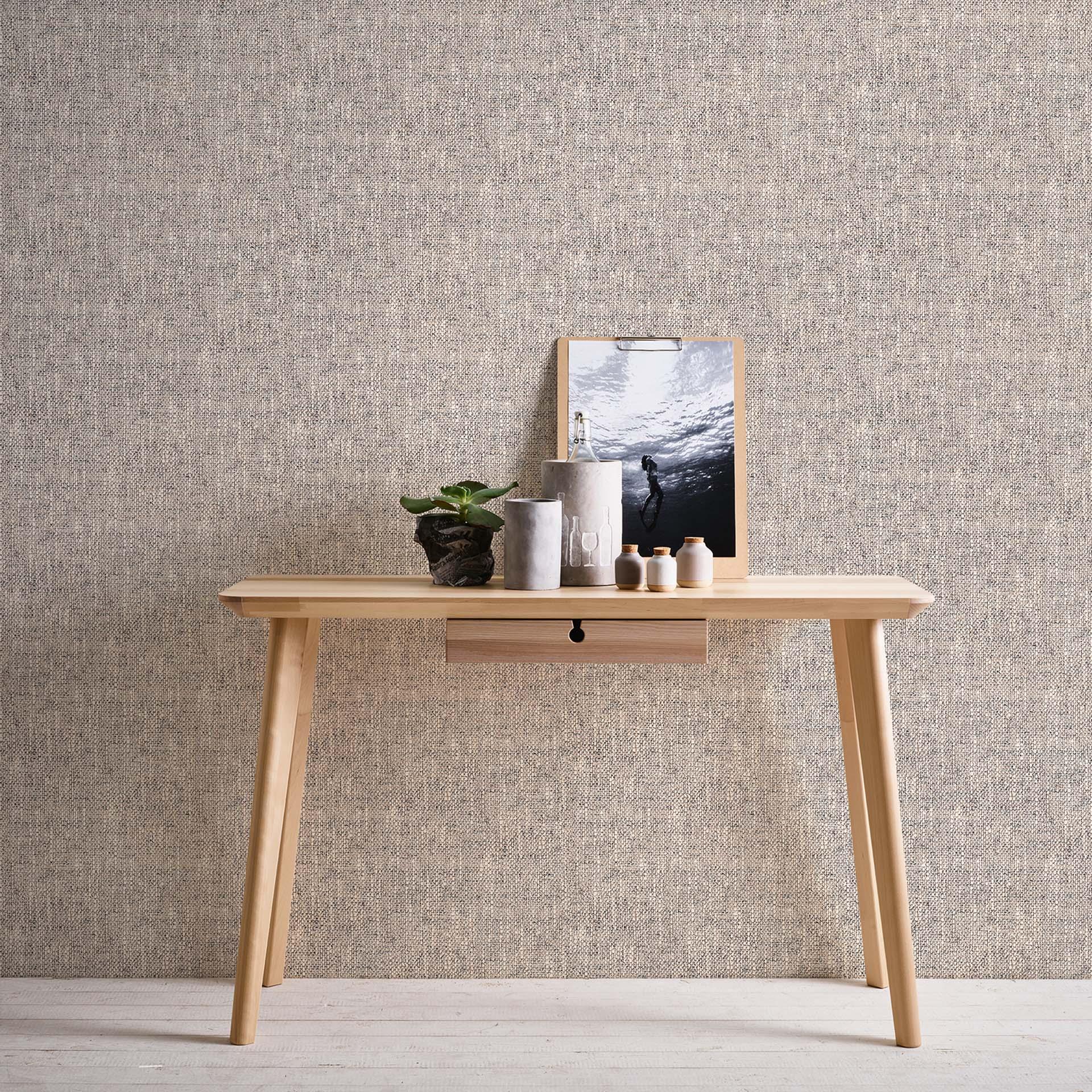 blæst vinyltapet brun hvid - non-woven tapet A.S. Création