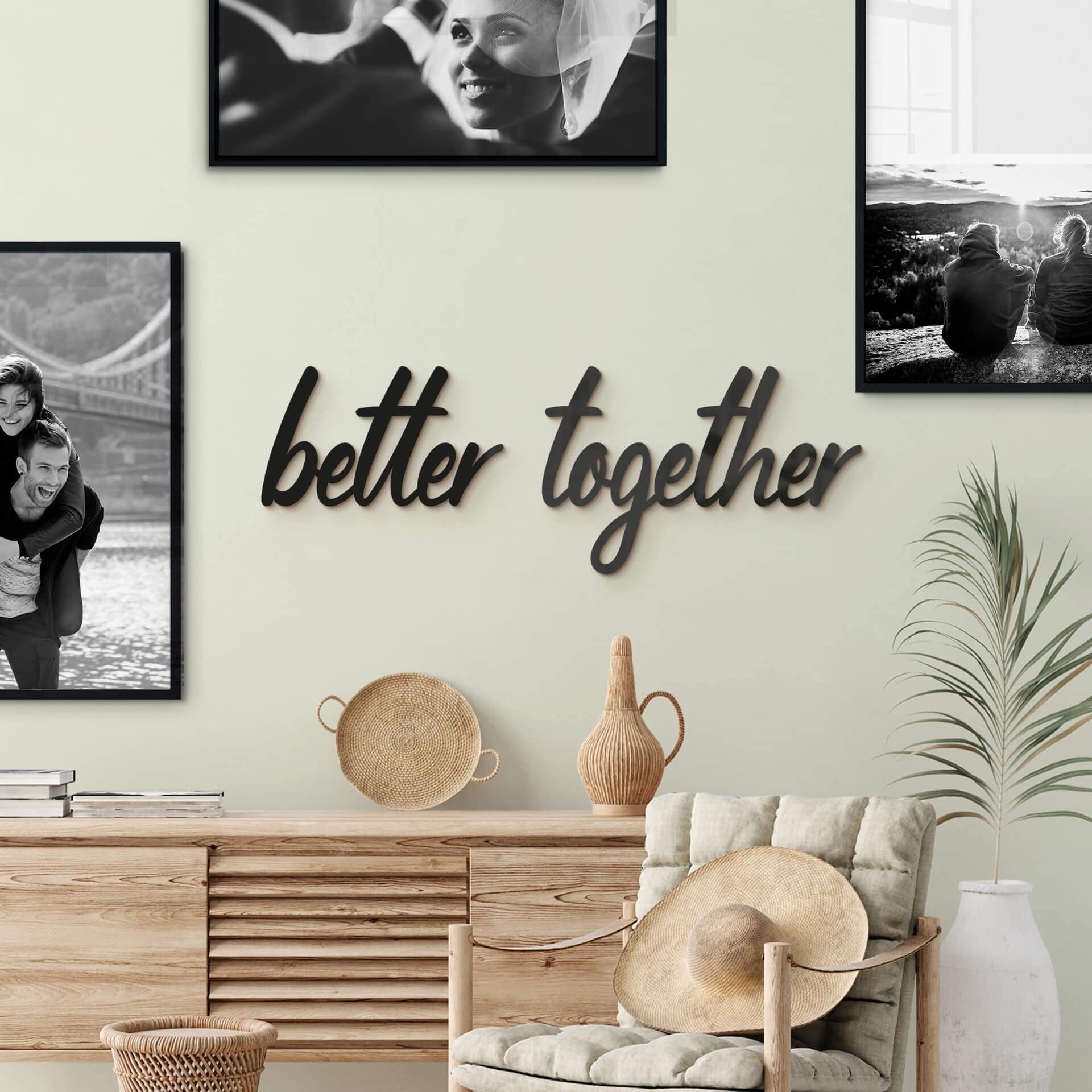 Vægdekoration akrylglas Better Together