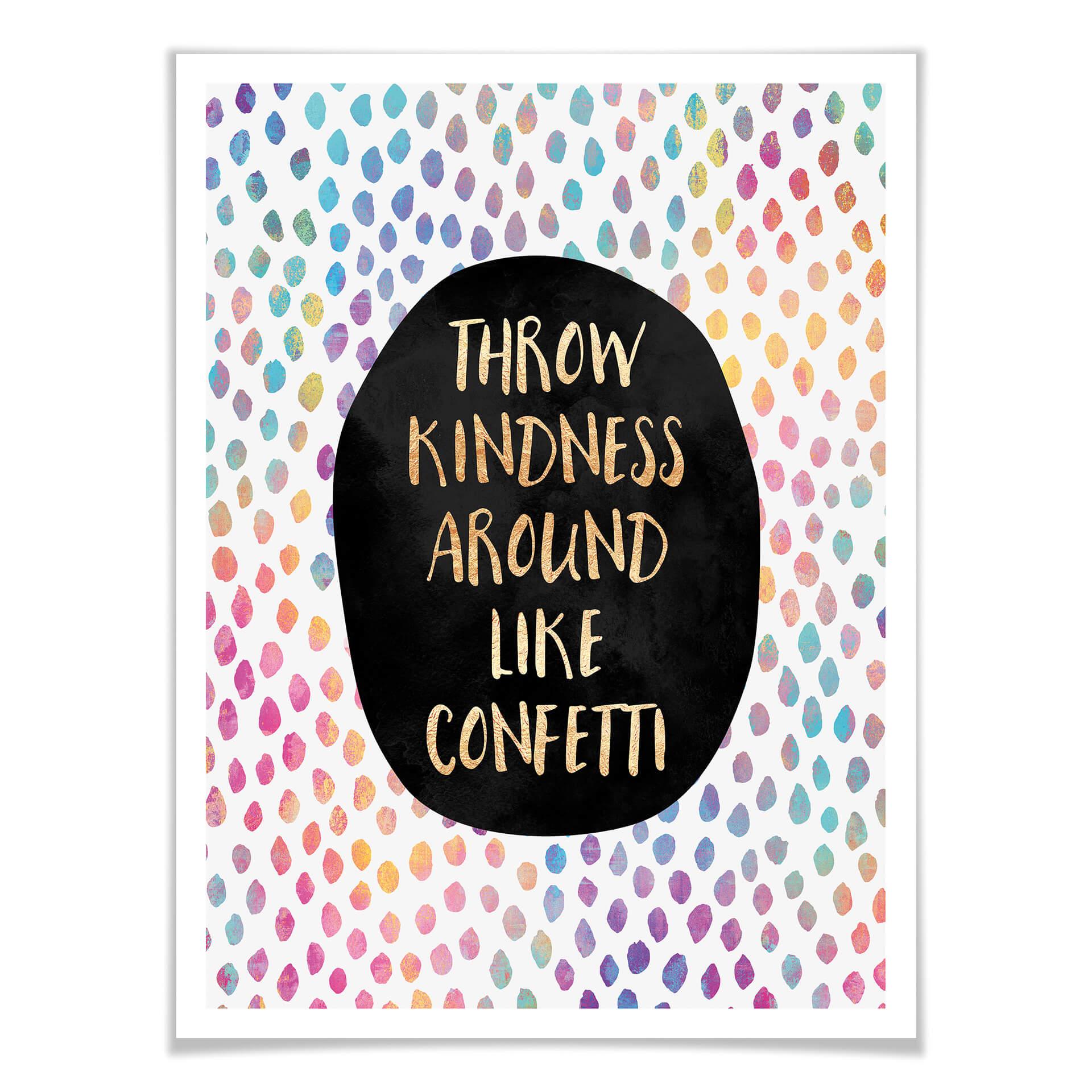 Plakat - Frederiksson - Kindness like confetti