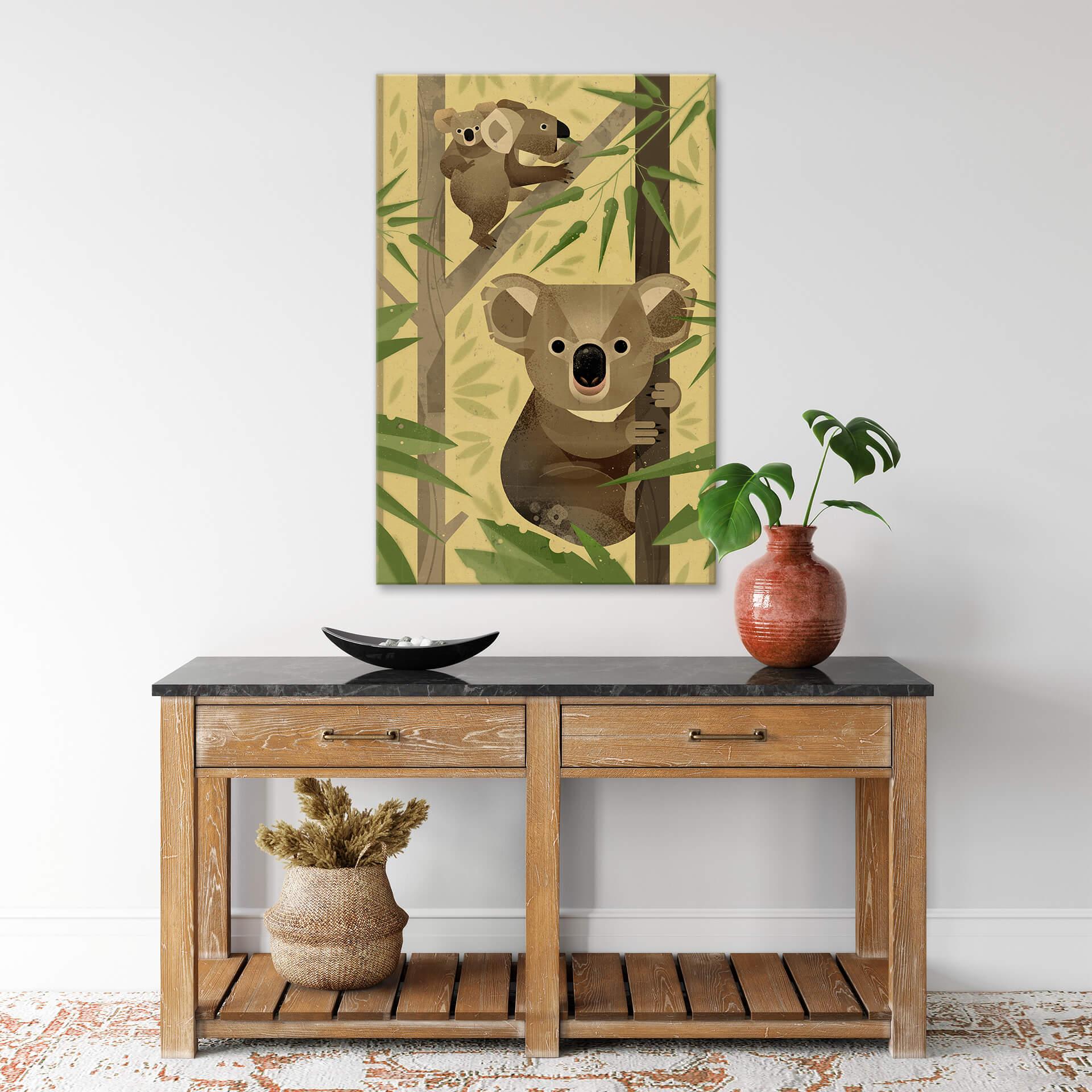 Leinwandbild Braun - Koala
